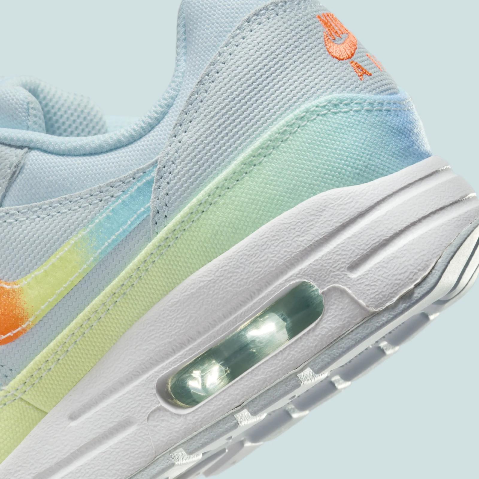 Nike Air Max 1 GS Gradient Glacier Blue Total Orange HF4788-474