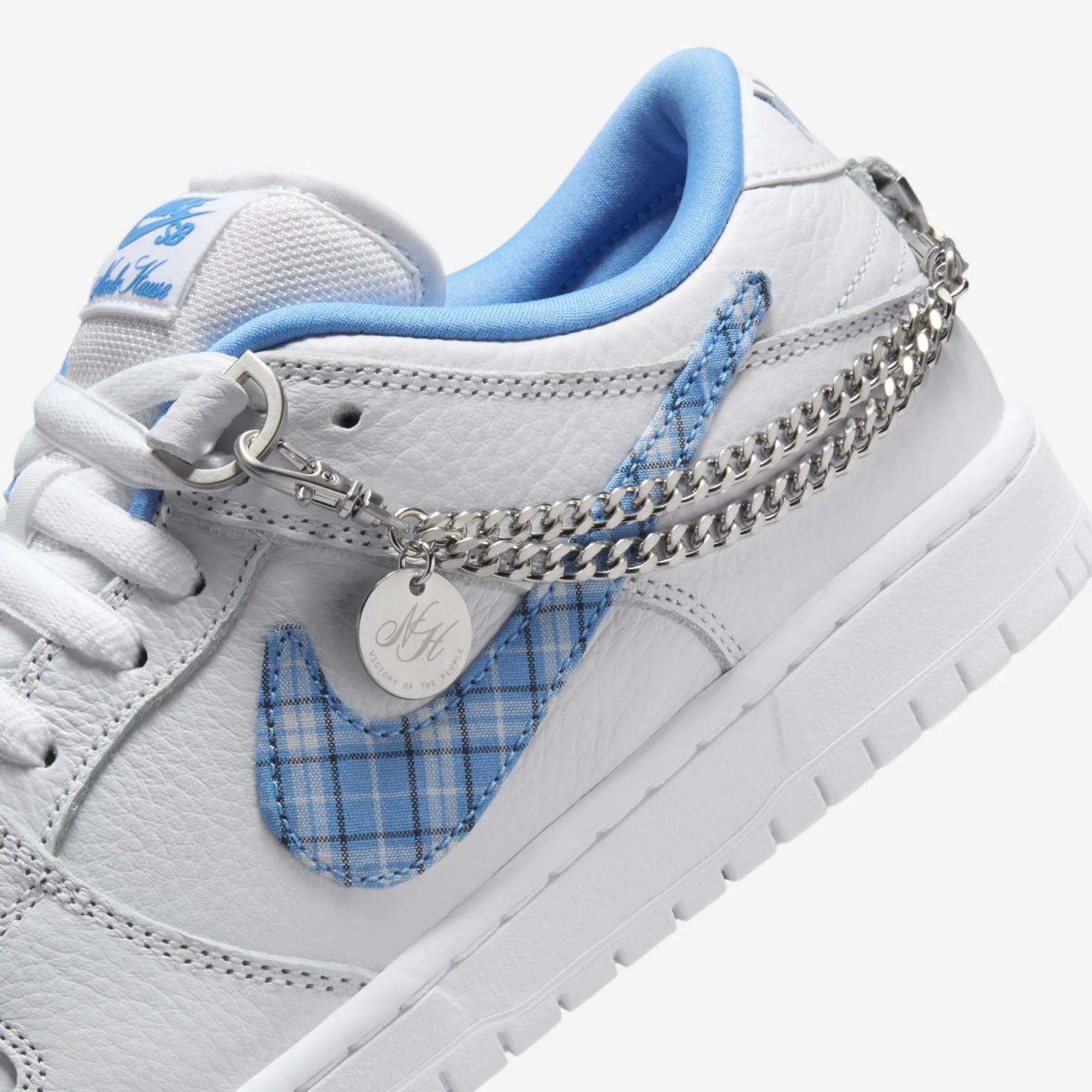 Nicole Hause x Nike SB Dunk Low Pro White / University Blue FZ8802-100
