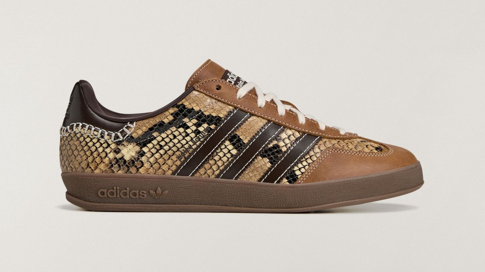 Wales Bonner x adidas Gazelle Indoor "Snakeskin" drops April 17th, 2026