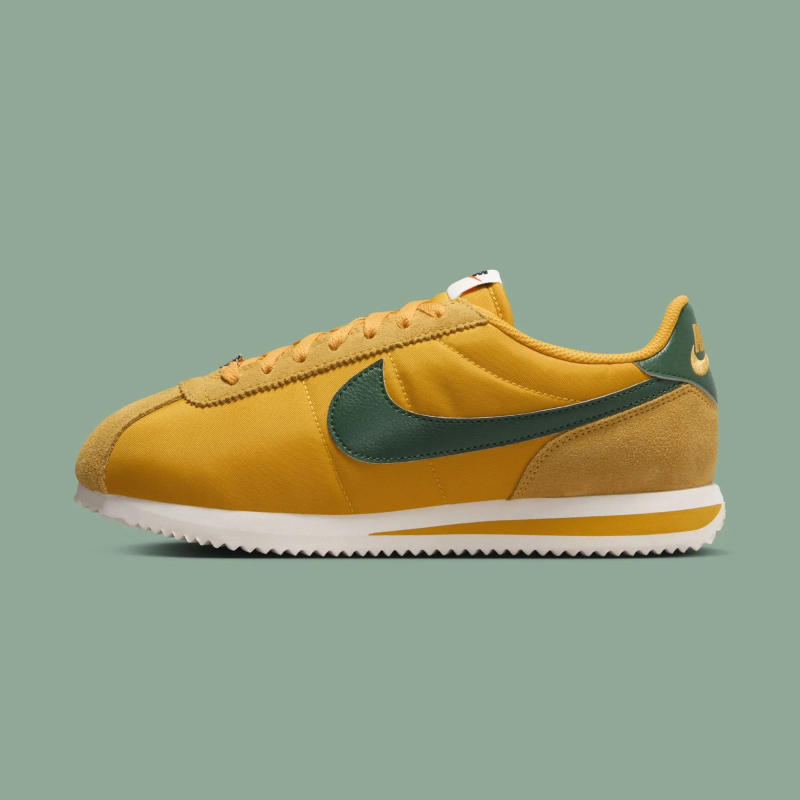 Nike Cortez Textile “Yellow Ochre / Gorge Green”