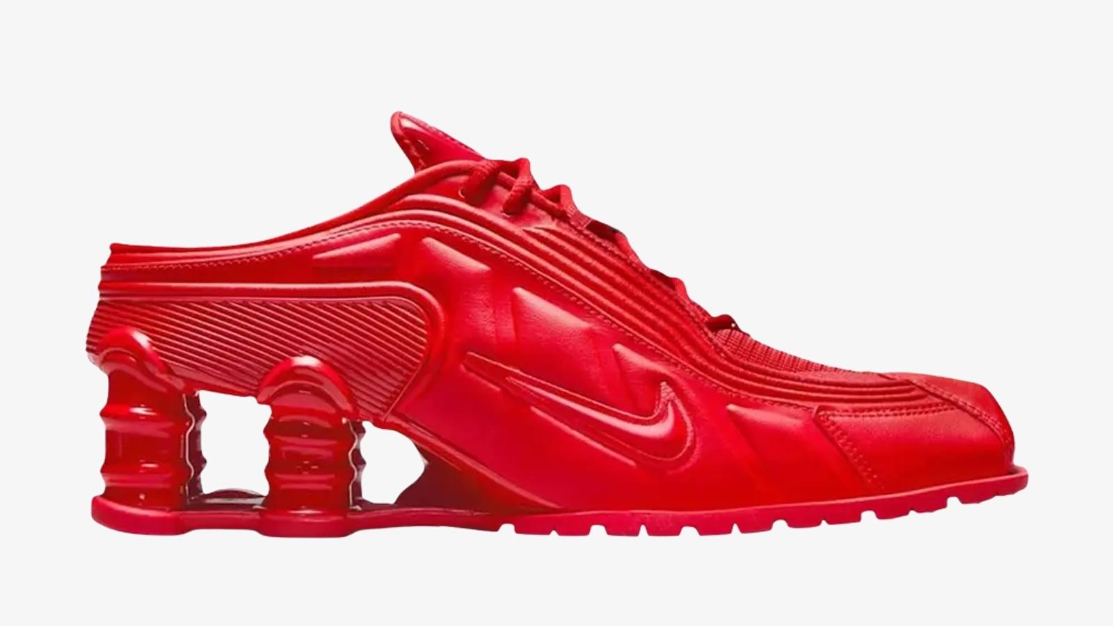 Martine Rose x Nike Shox MR4 Mule “Fire Red”