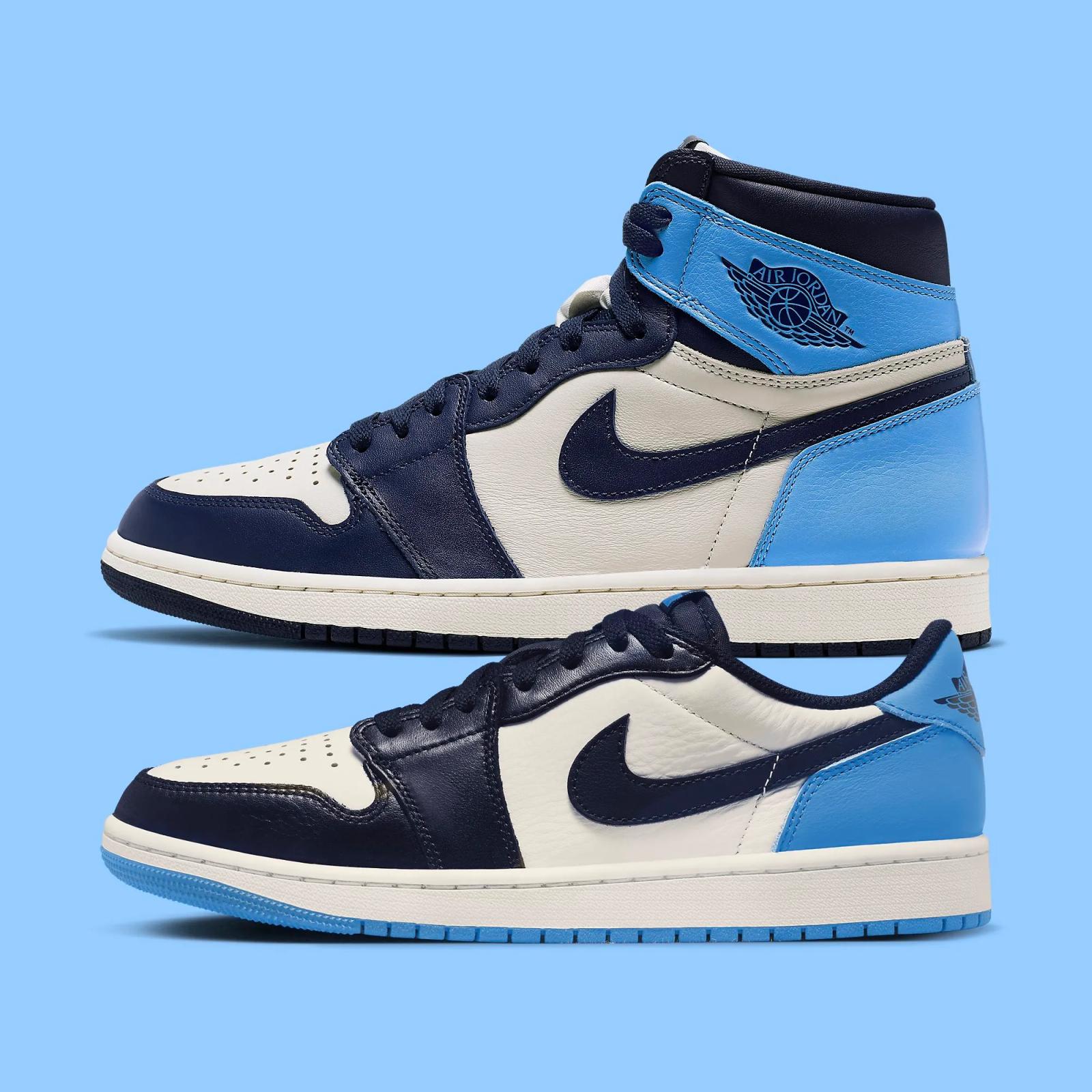 Air Jordan 1 Retro Low OG "Obsidian" Comparison