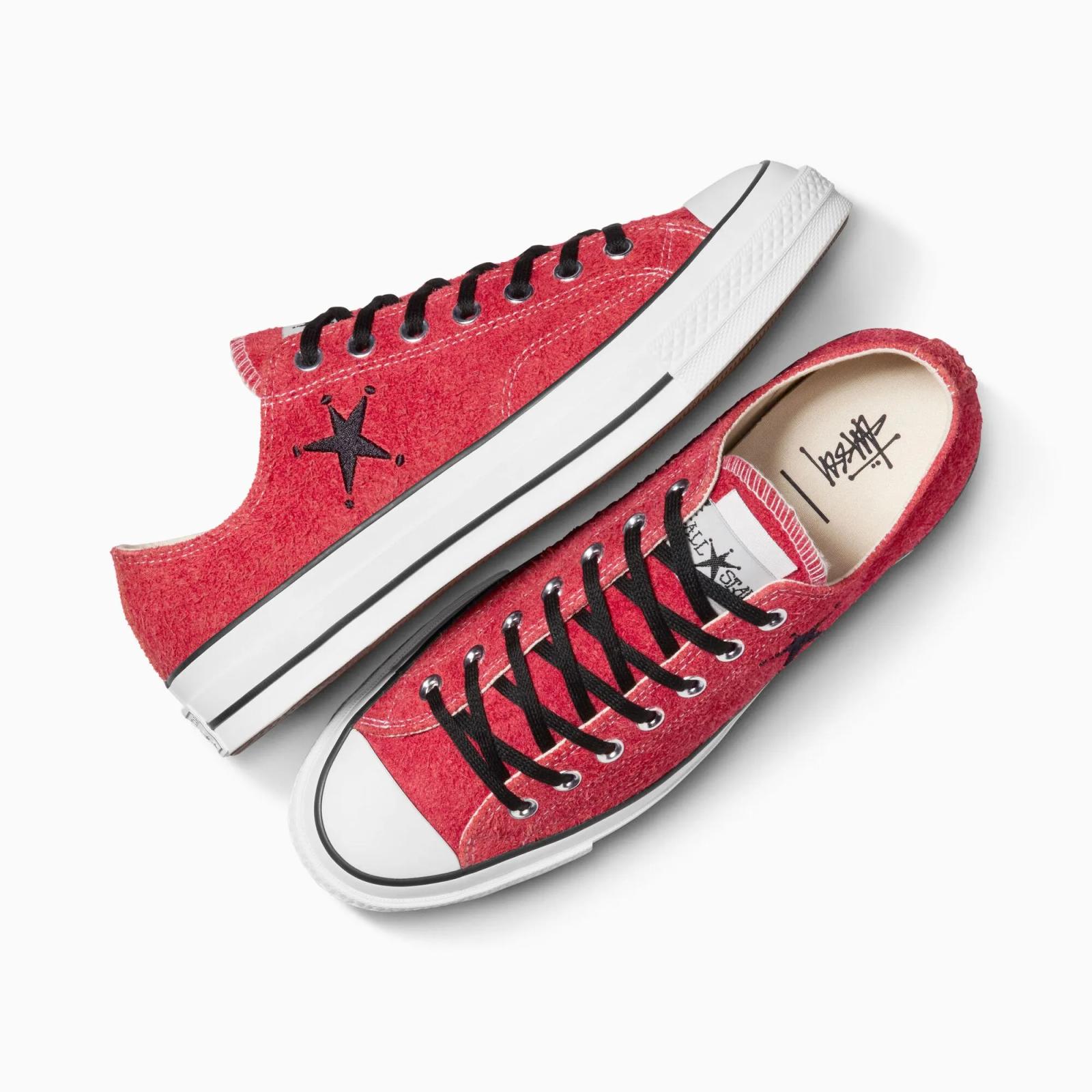Stussy x Converse Chuck 70 Low Poppy Red A07664C