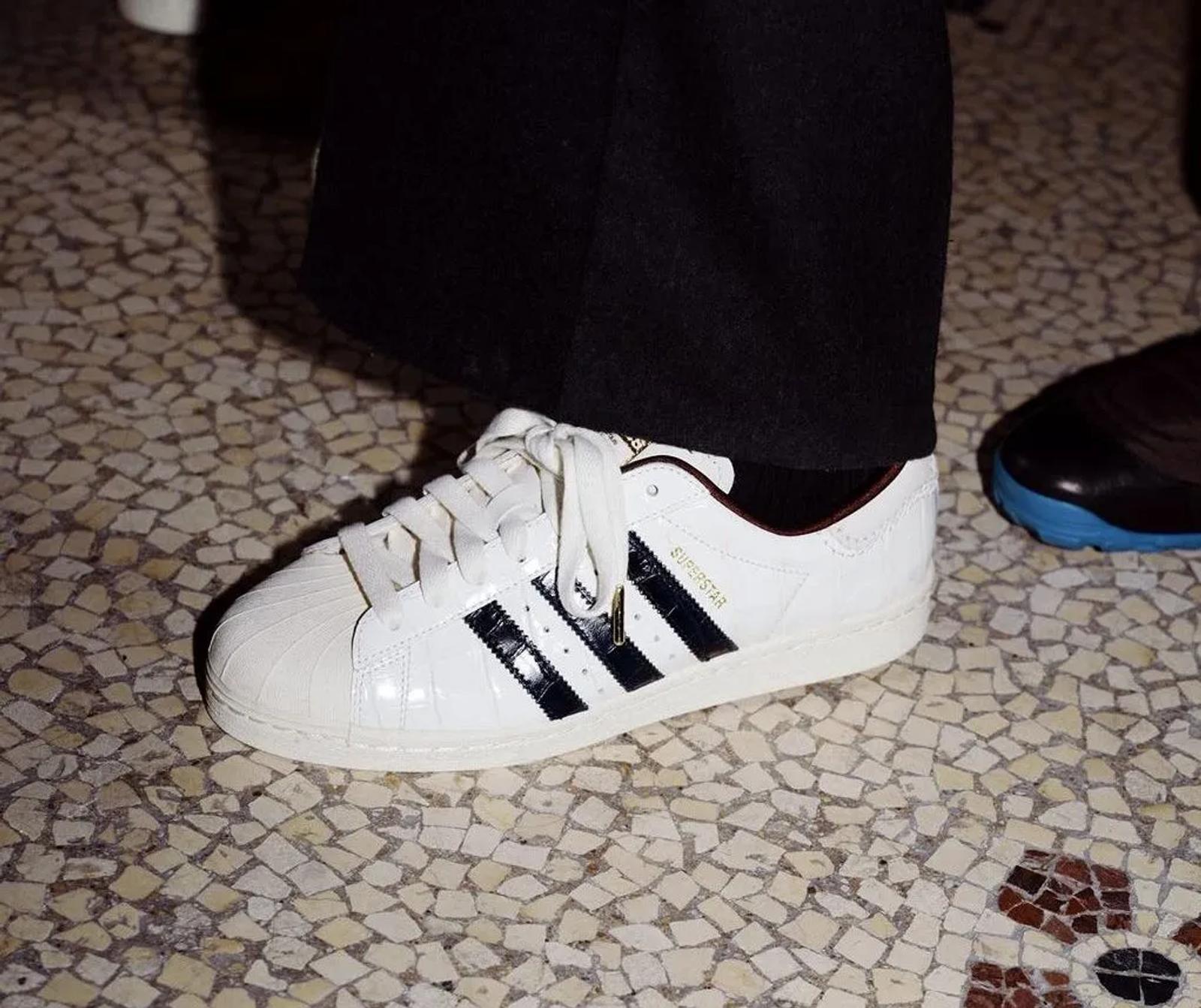 Wales Bonner x Adidas Originals Fall 2024 White Superstar (Croc Leather)