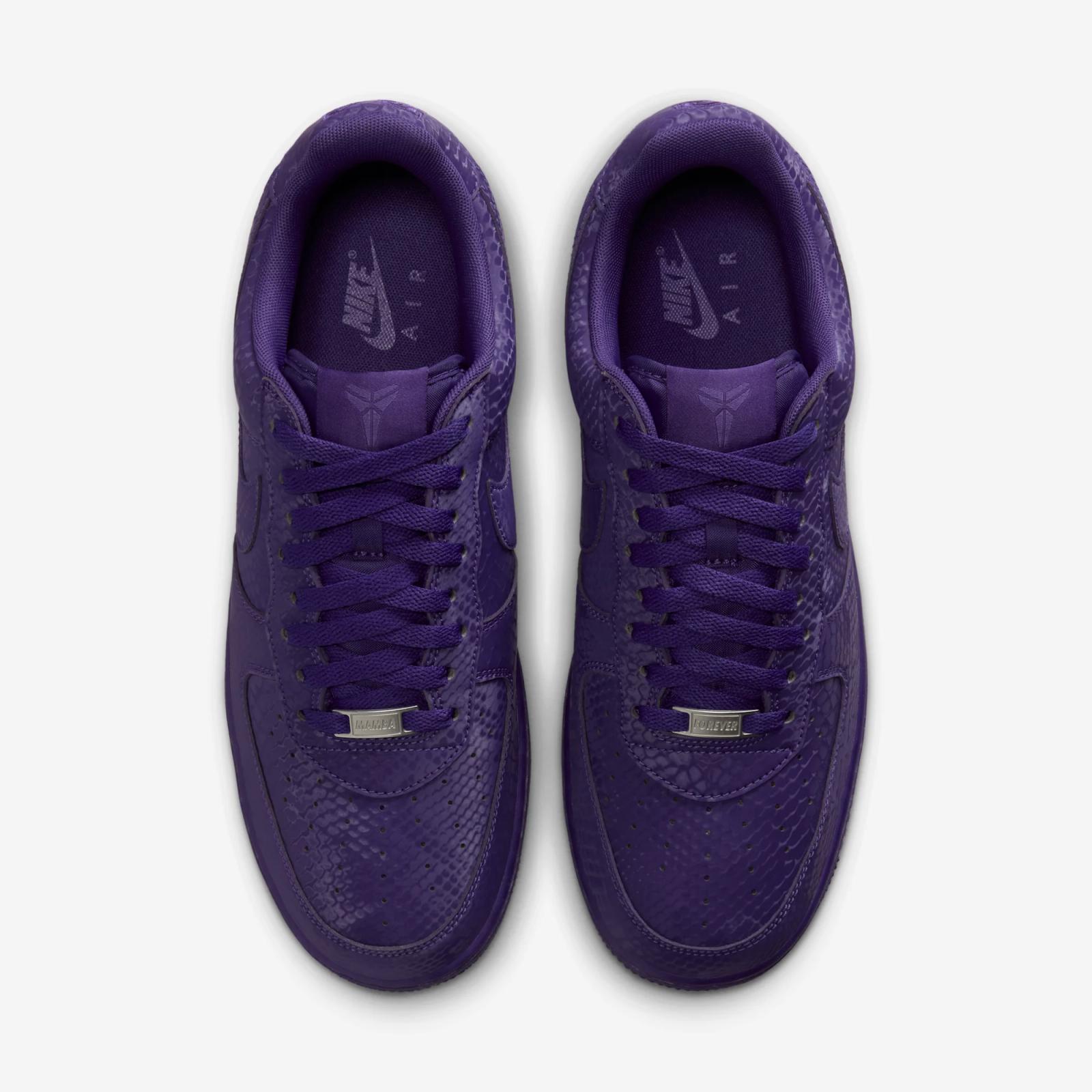 Kobe Bryant x Nike Air Force 1 Low Court Purple IB0018-500 Release Date 2025