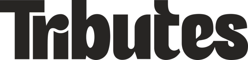 Tributes logo in black on a transparent background