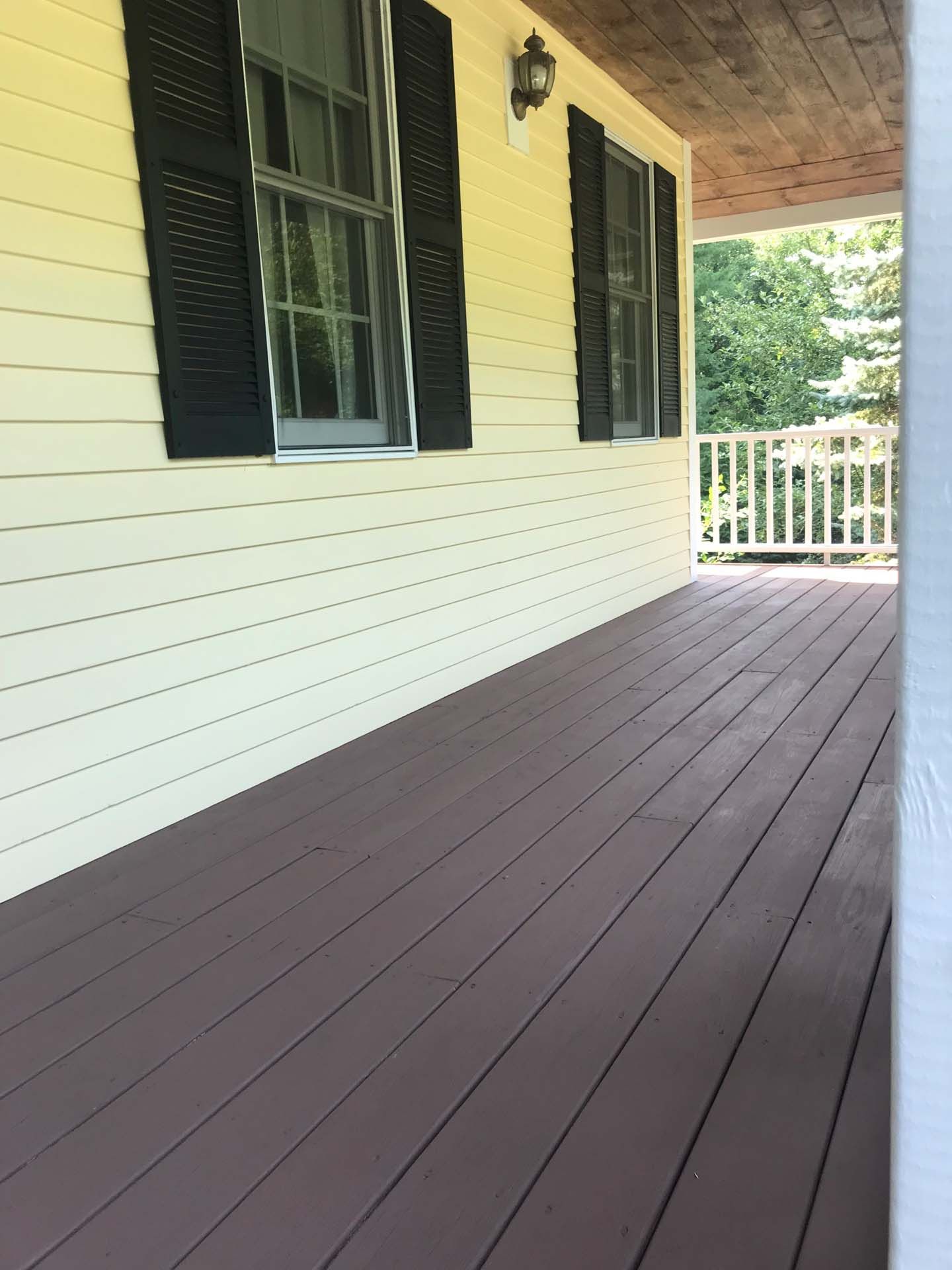 Exterior house painting - porch