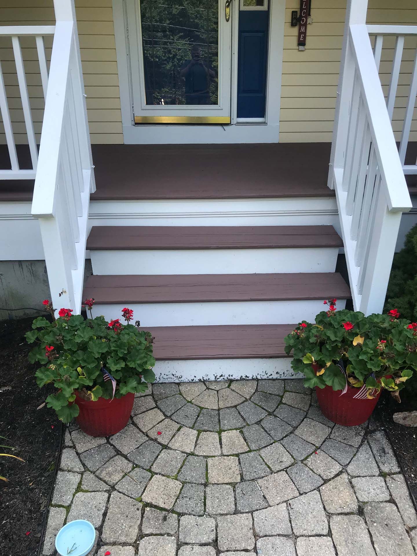 Exterior house painting - stairs