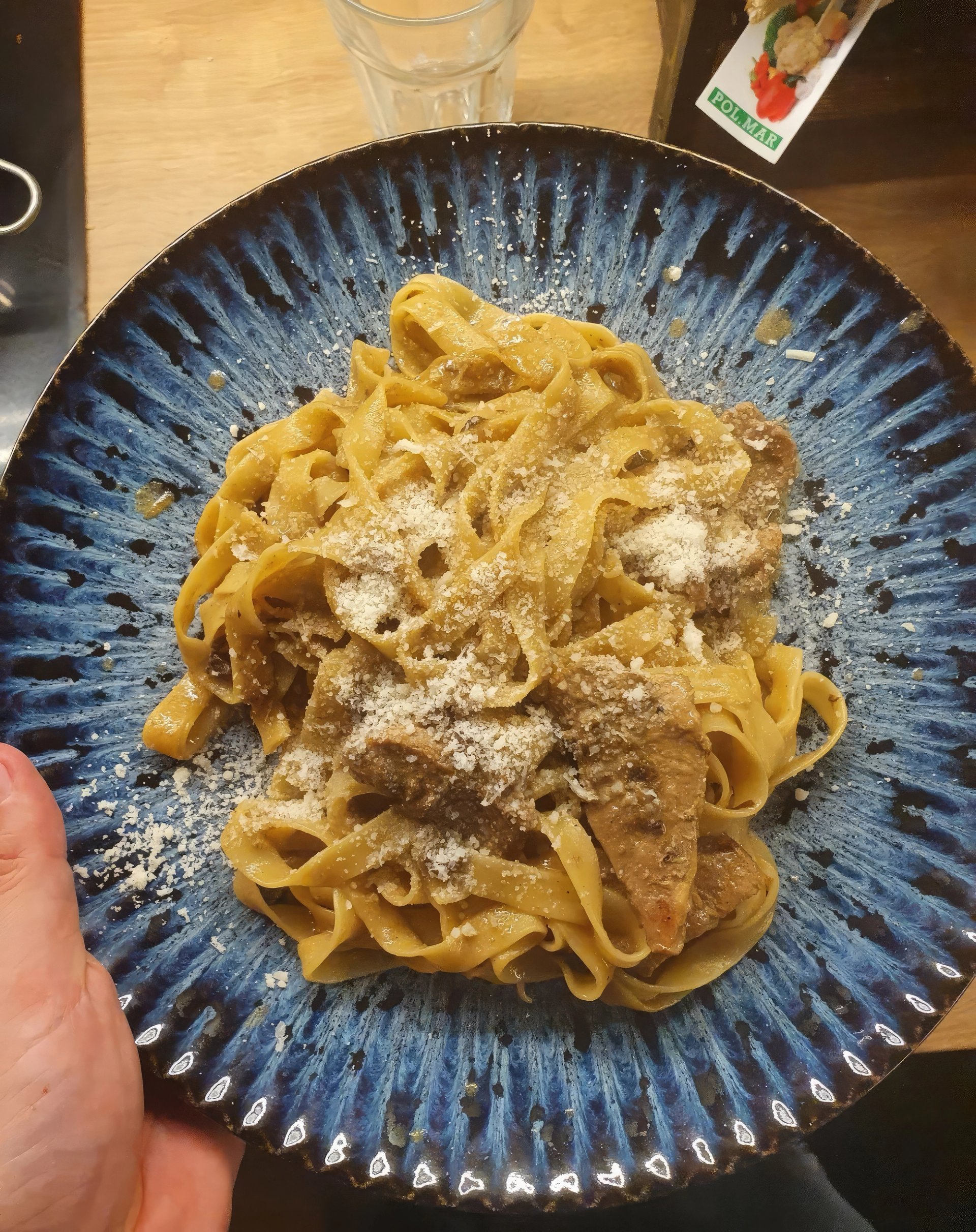 Tagliatelle z polędwiczką