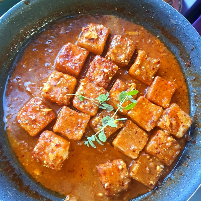 Tofu - sos pomarańczowy, co za moc Tofu - sos pomarańczowy, co za moc