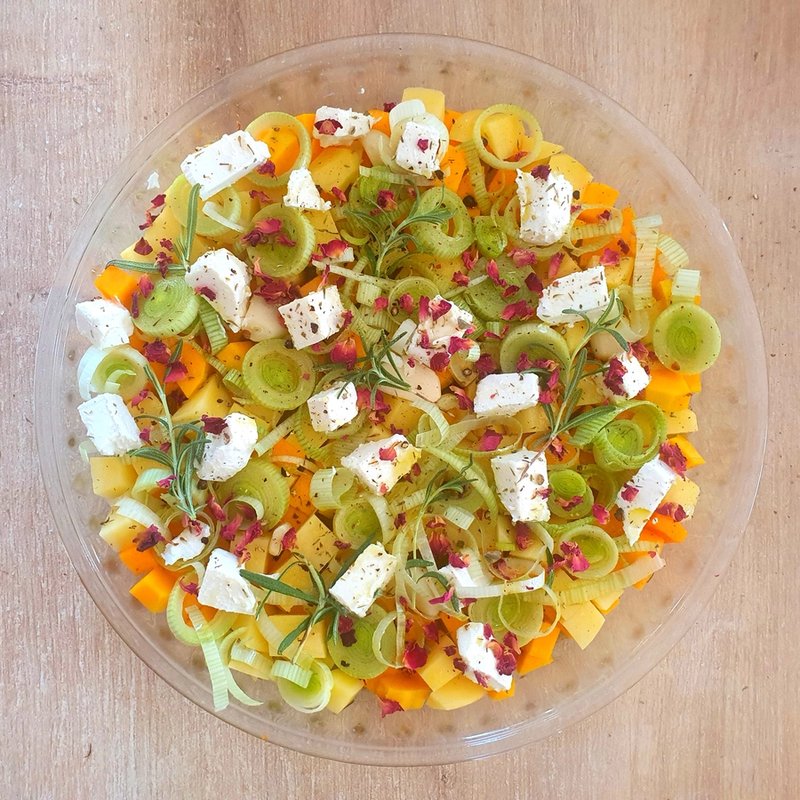 Pieczona dynia, por i feta - czad! Pieczona dynia, por i feta - czad!