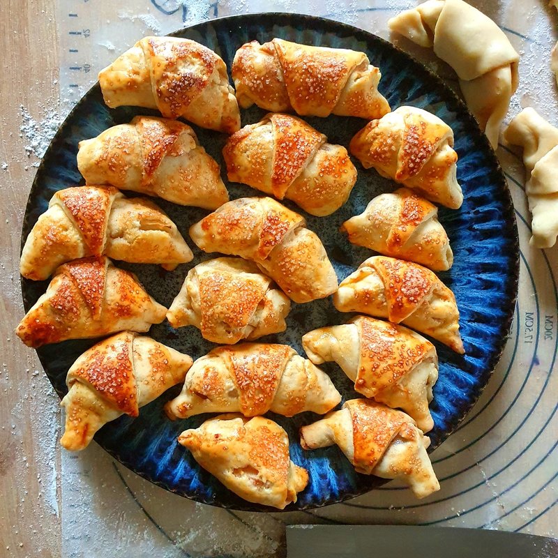 Rogaliki, krucho drożdżowe, najlepsze Rogaliki, krucho drożdżowe, najlepsze