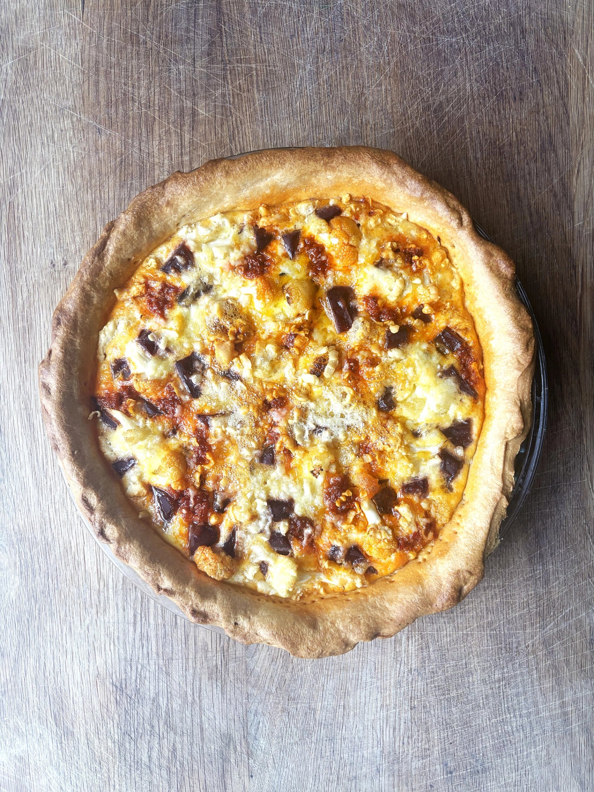 Tarta z kalafiorem i bakłażanem Tarta z kalafiorem i bakłażanem