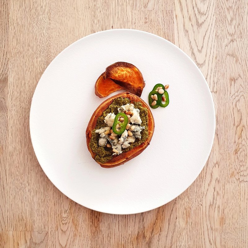 Batat, rokfor, pesto czyli fuzja smaków Batat, rokfor, pesto czyli fuzja smaków