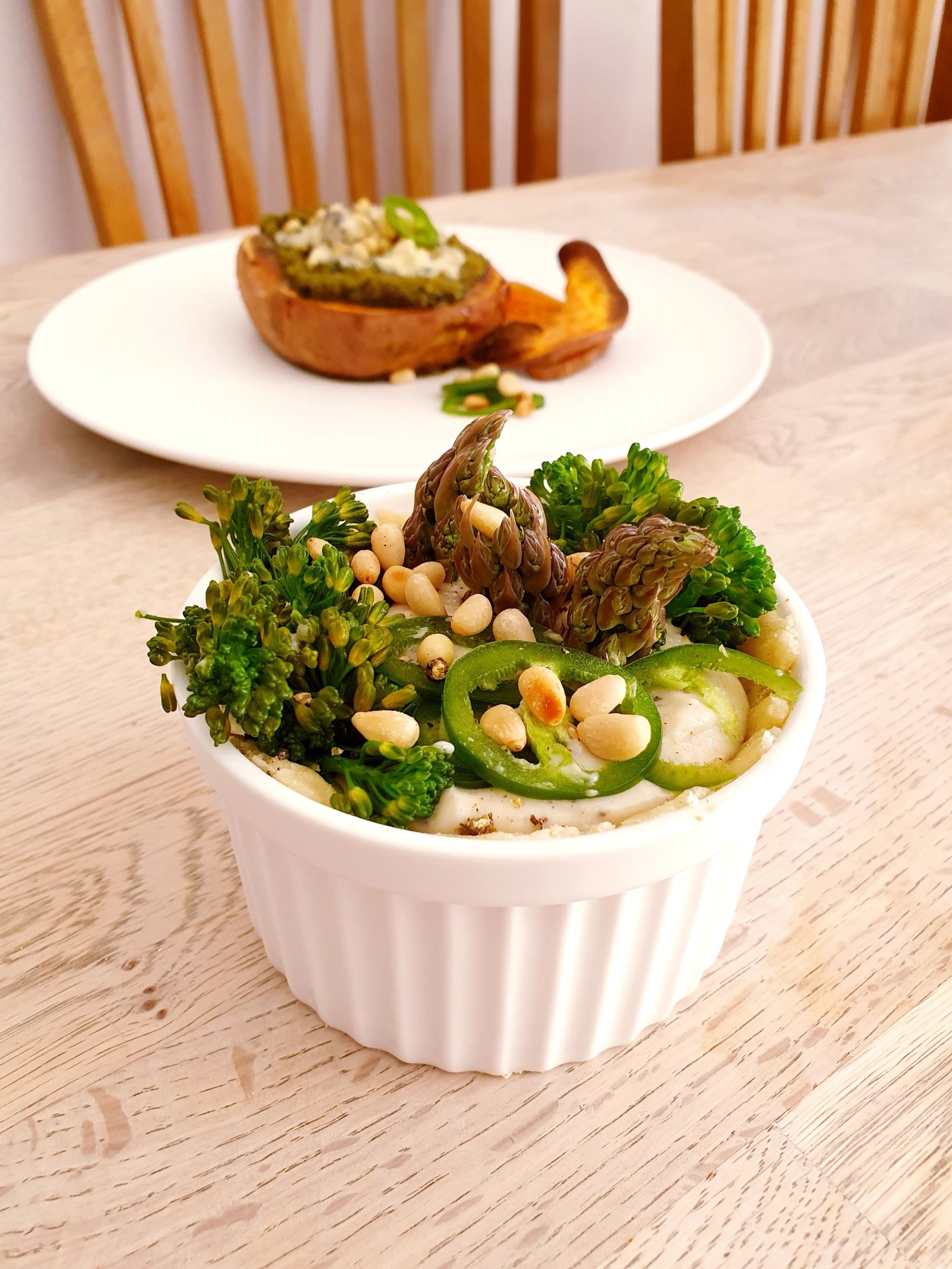 Quirky Casserole with Blue Cheese and Asparagus