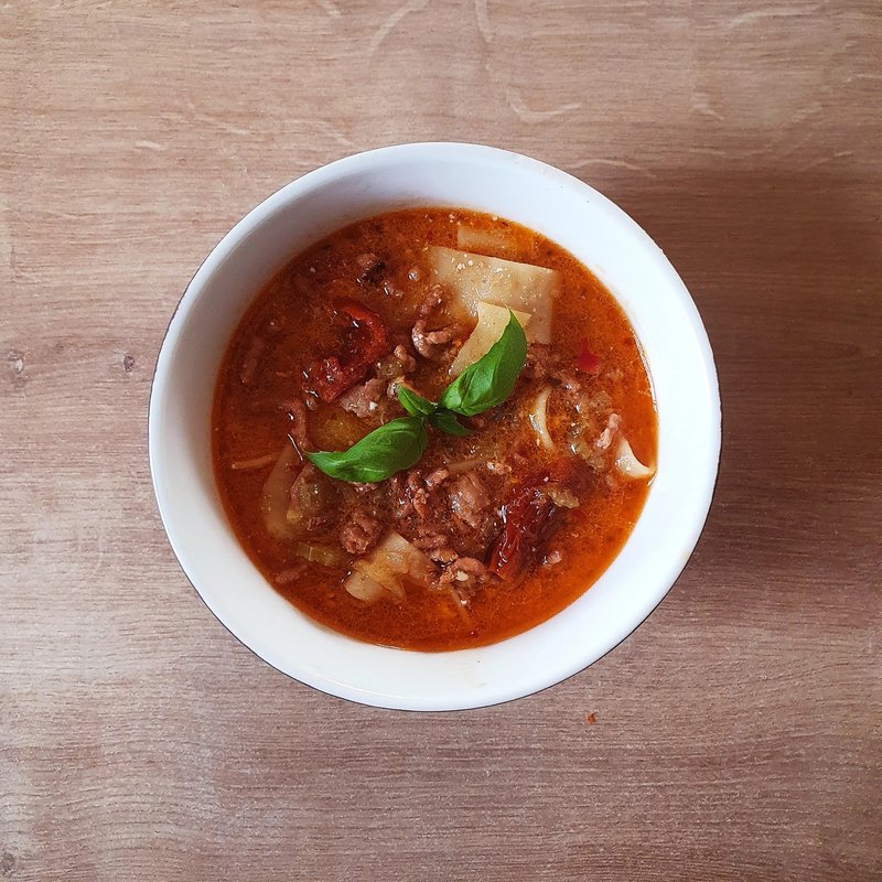 Zupa mięsna, taka trochę bolognese Zupa mięsna, taka trochę bolognese