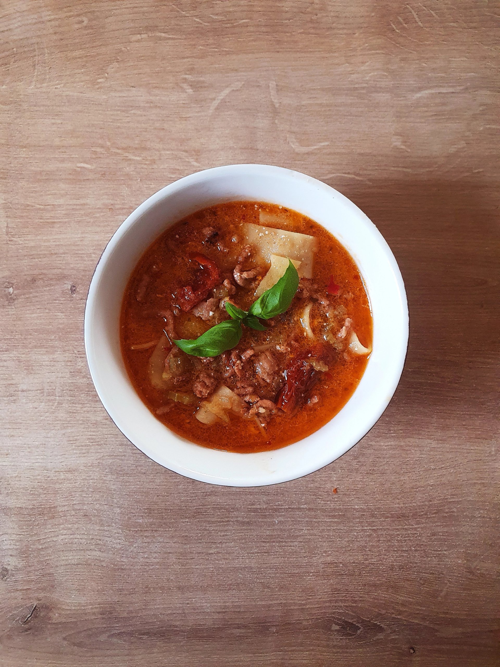 Zupa mięsna, taka trochę bolognese Zupa mięsna, taka trochę bolognese