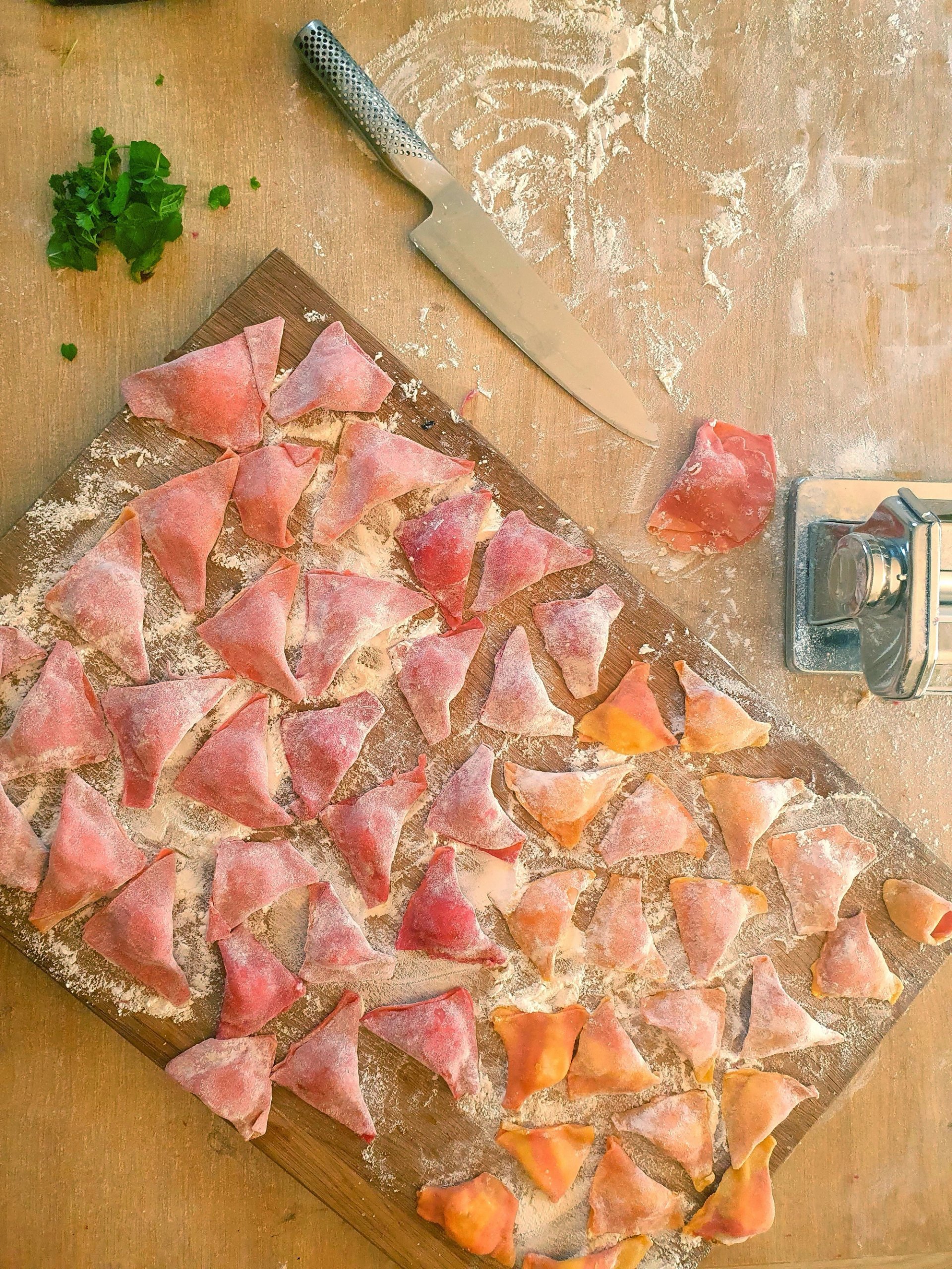 Noworocze ravioli z łososiem i twarogiem Noworocze ravioli z łososiem i twarogiem