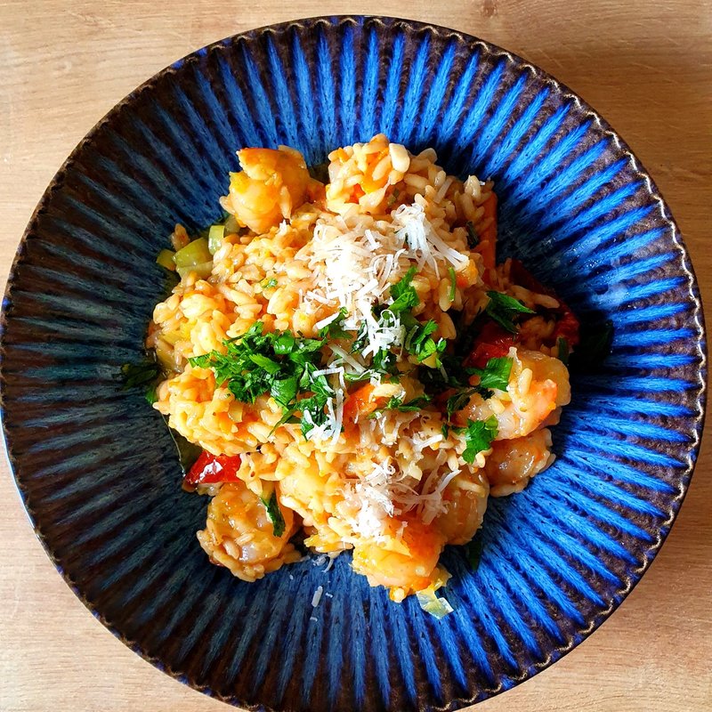 Risotto z krewetkami - idźmy za ciosem Risotto z krewetkami - idźmy za ciosem
