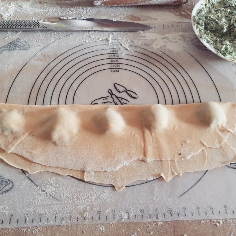 Ravioli z mascarpone, bo ricotta była niedobra Ravioli z mascarpone, bo ricotta była niedobra