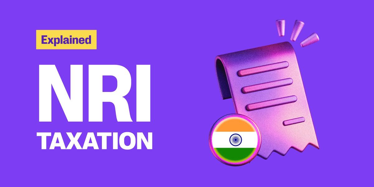 NRI taxation rules explained — cover image with tax receipt and Indian flag