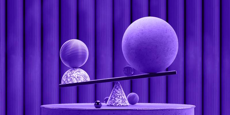 Abstract balance concept representing the Balance of Payments and how financial inflows and outflows stay aligned.