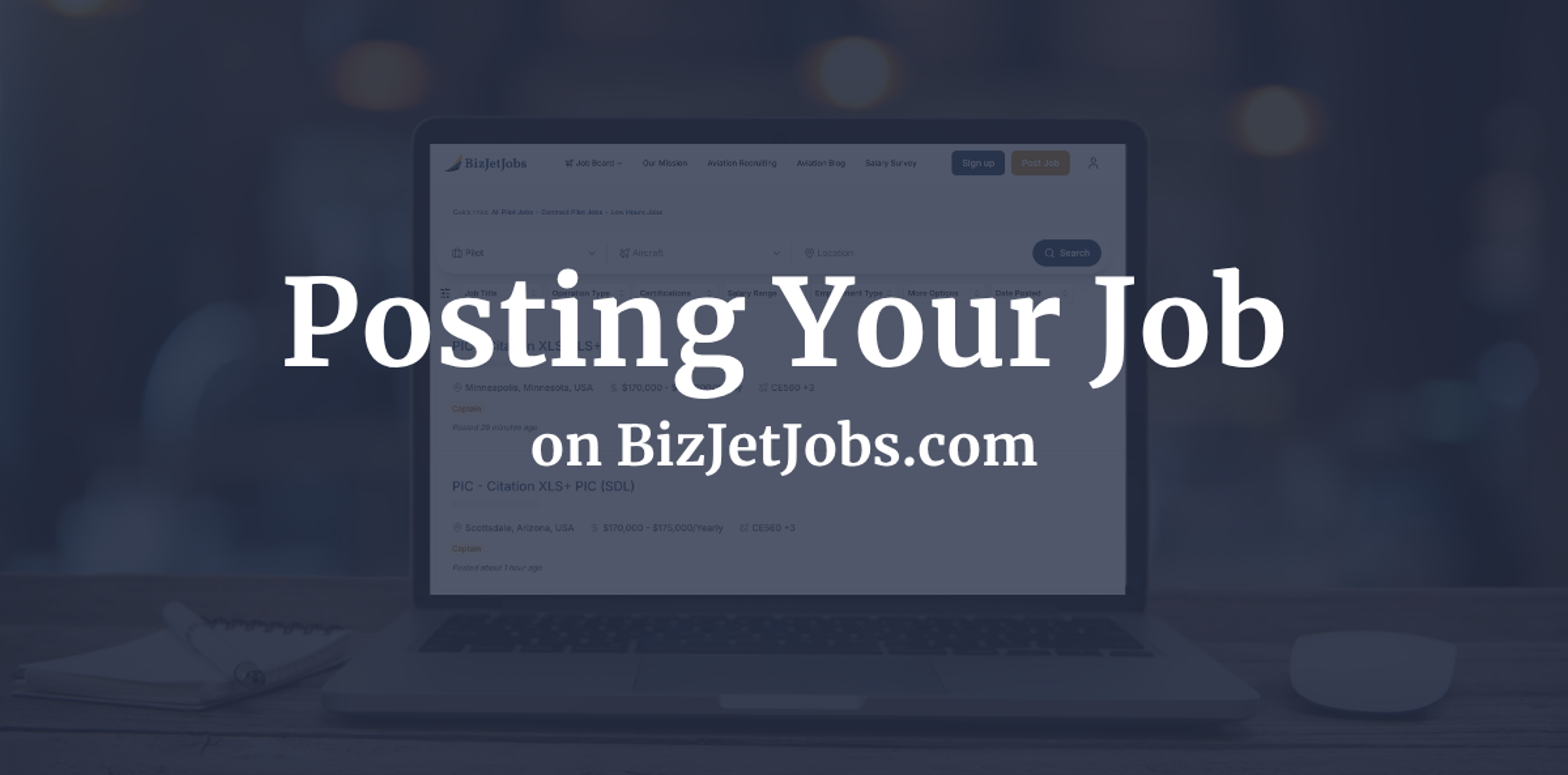 🛫 Flight Department Hiring? Here’s How to Post Your First Job on BizJetJobs