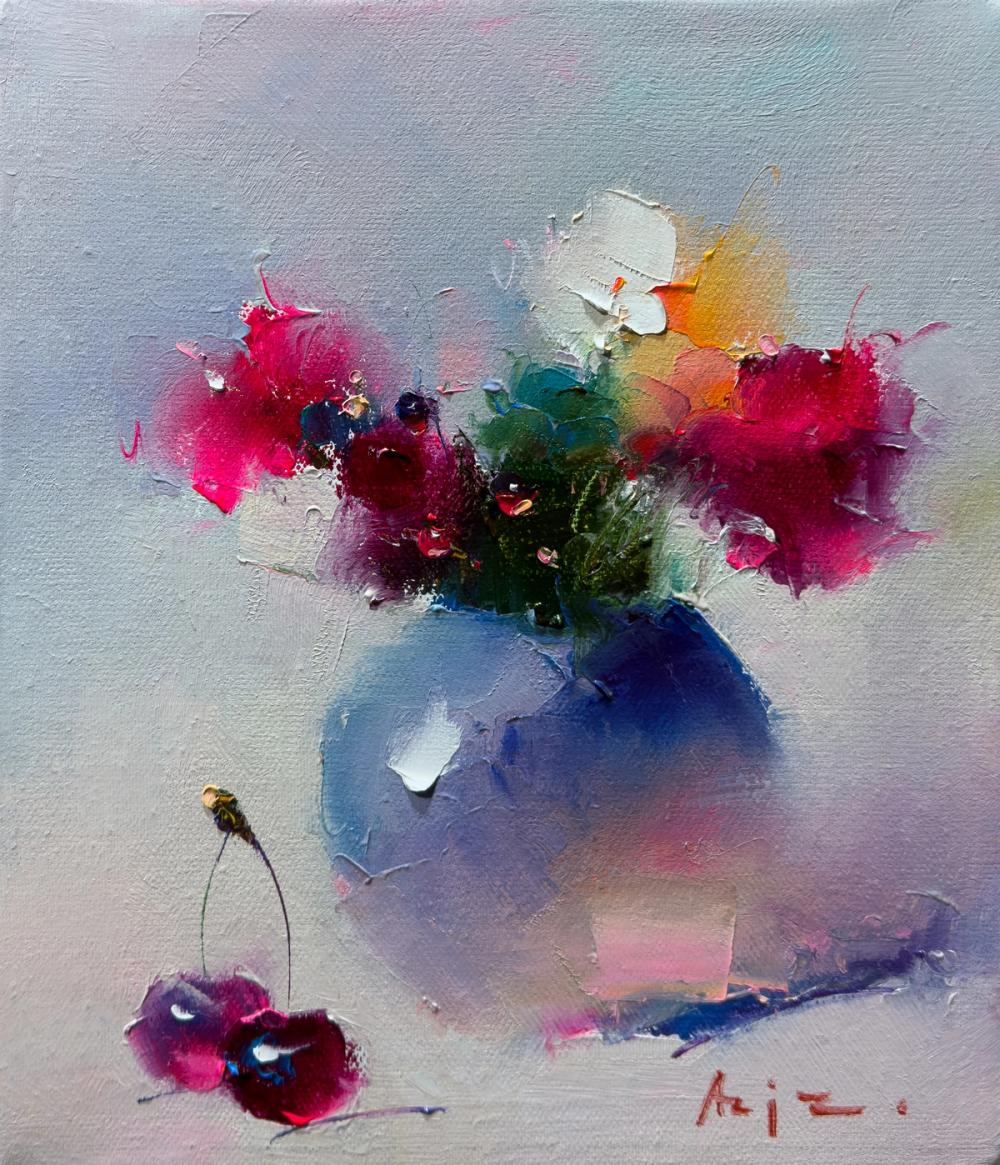 Bouquet and cherries