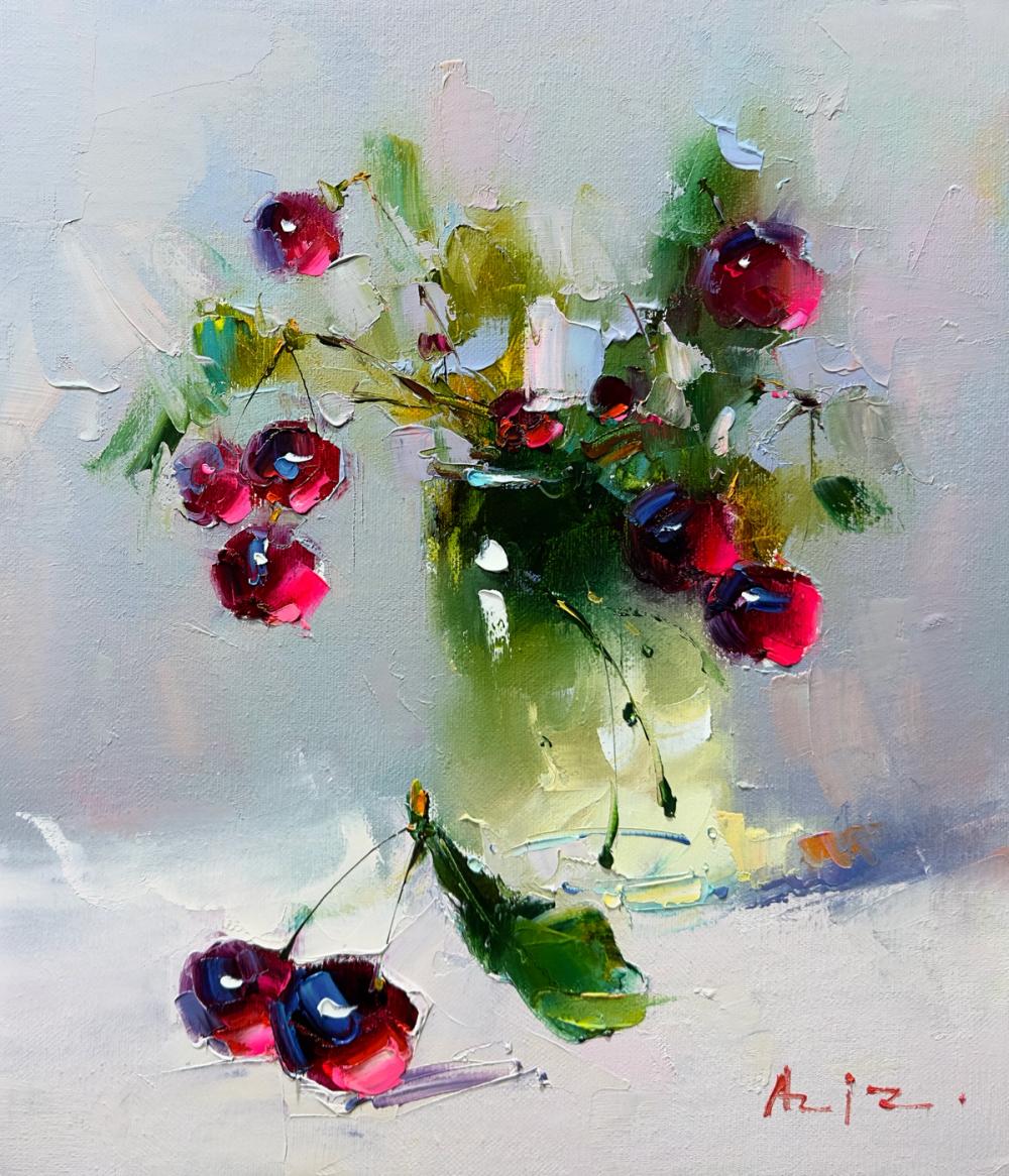 Bouquet with cherries