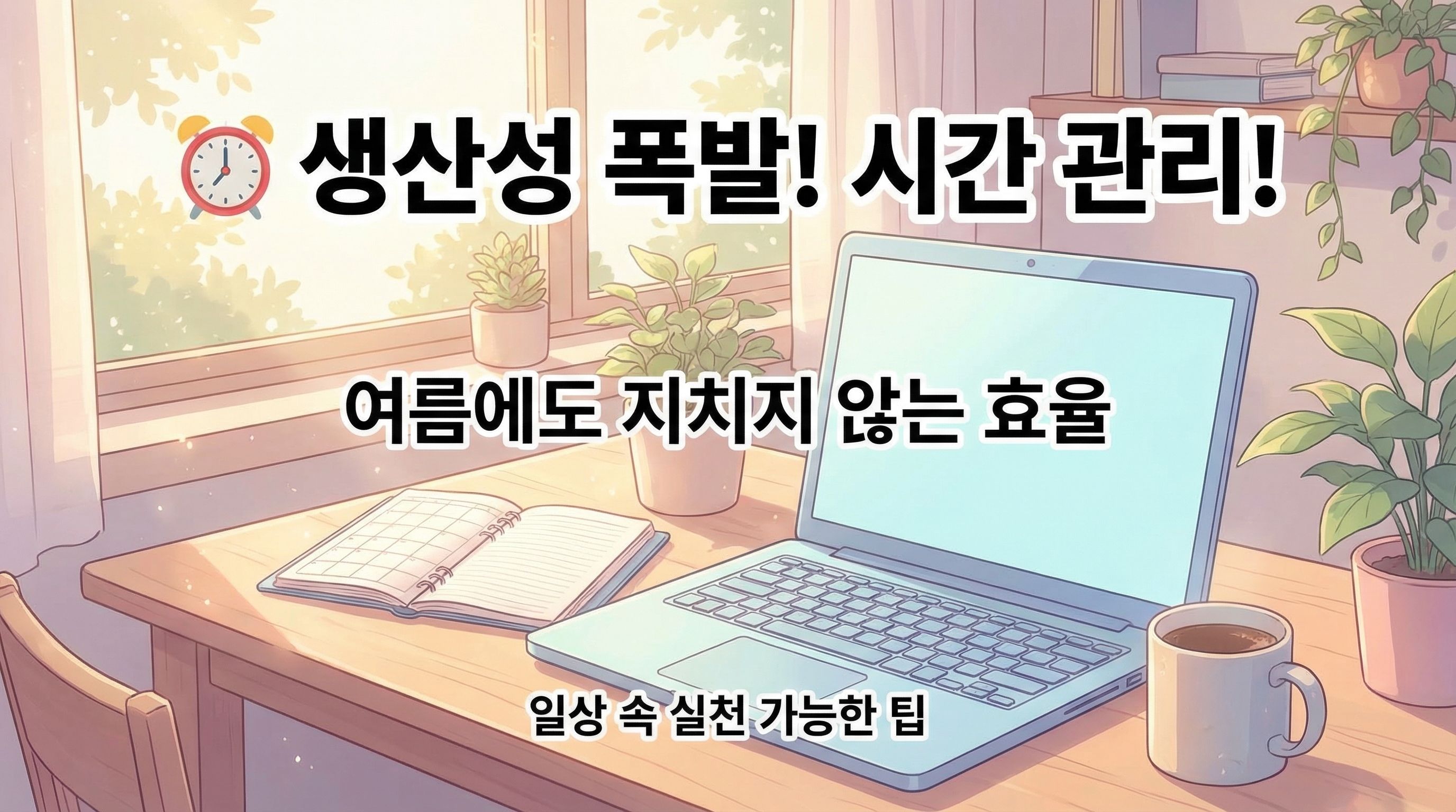 ⏰ 생산성 폭발! 여름에도 지치지 않는 시간 관리 기술 7가지