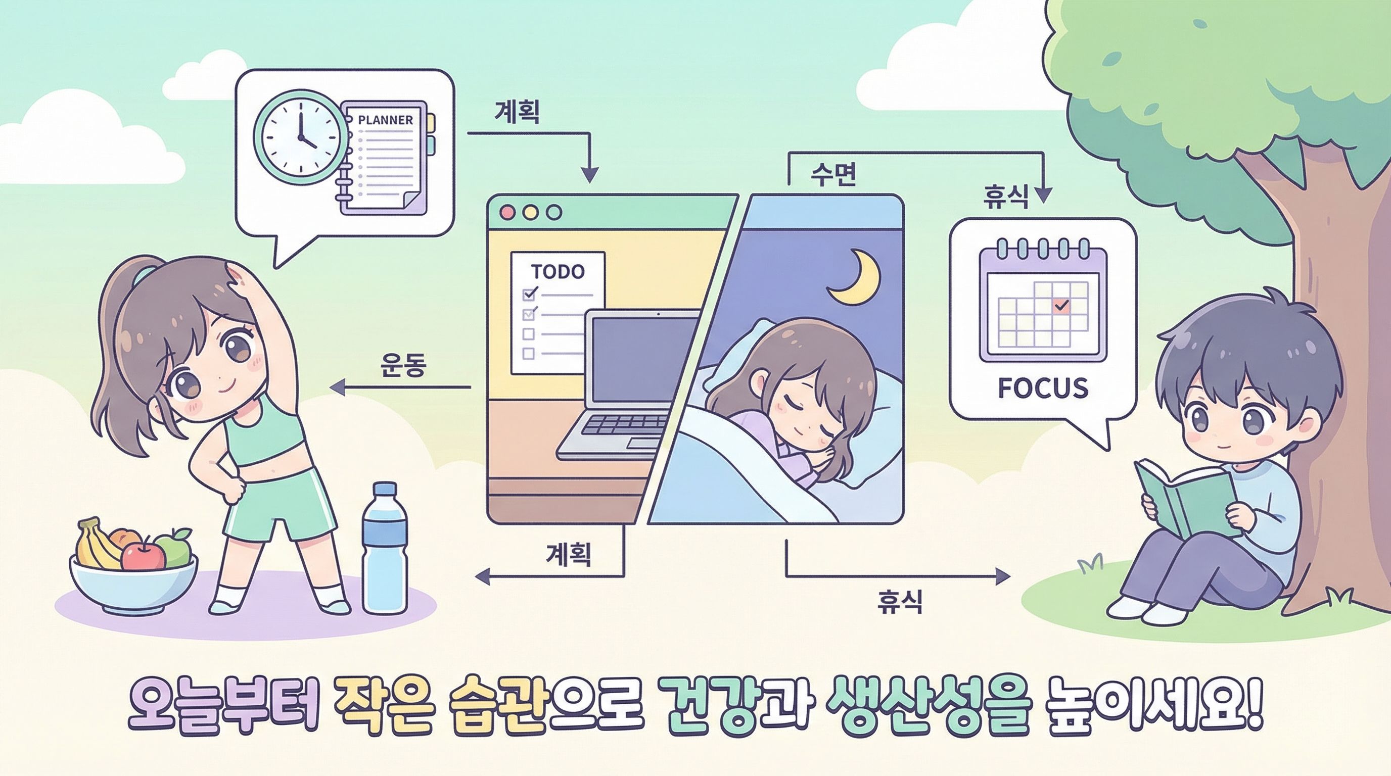 생산성을 높이는 시간 관리 관련 건강 정보