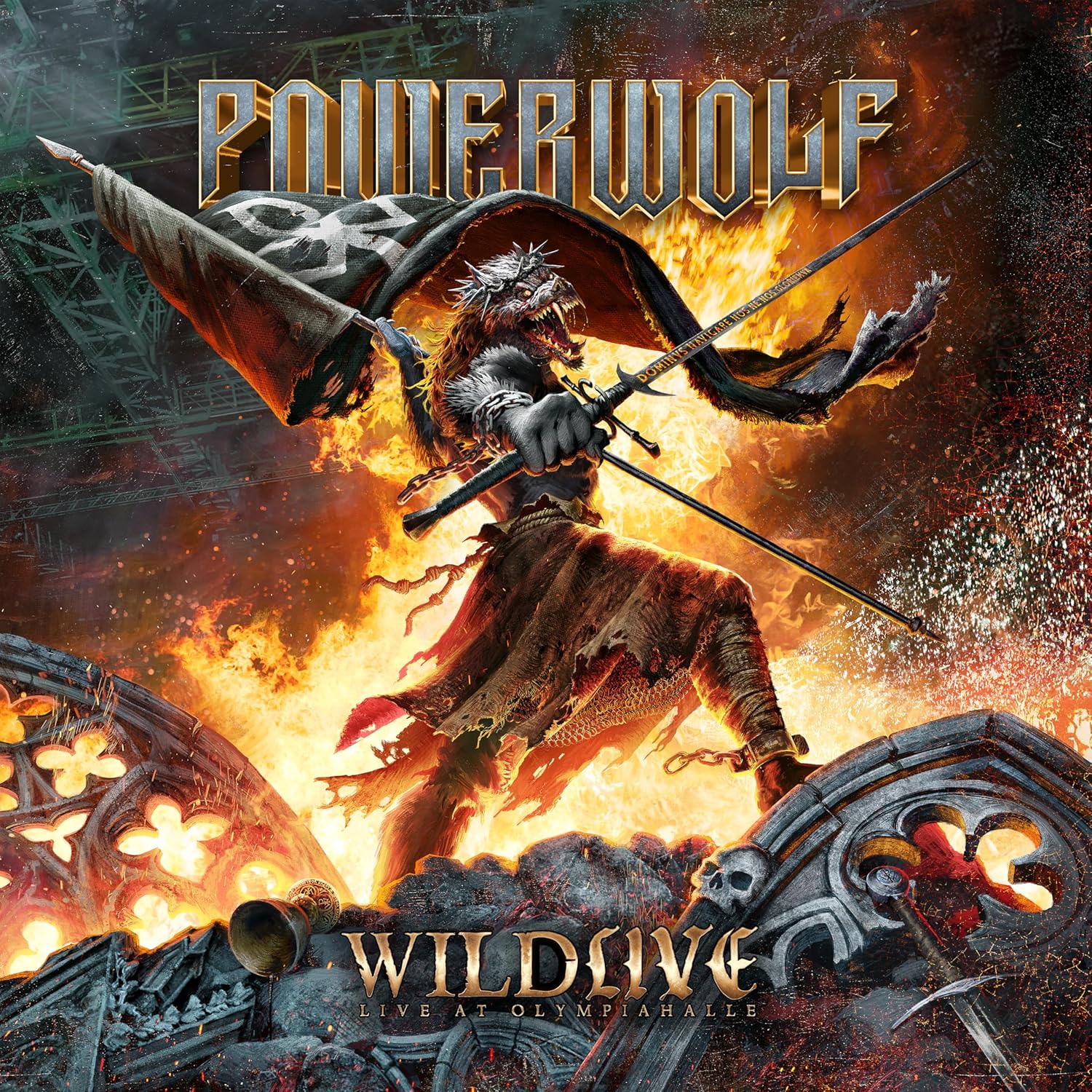 Wildlive (Live at Olympiahalle) - Powerwolf - Cover