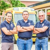 Three members of the EMS Ambulance team