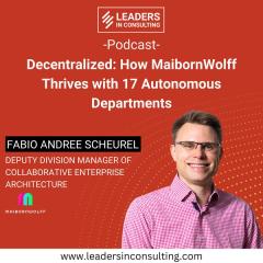 Ep. 98 - Decentralized: How MaibornWolff Thrives with 17 Autonomous Departments – with Fabio Andree Scheurel