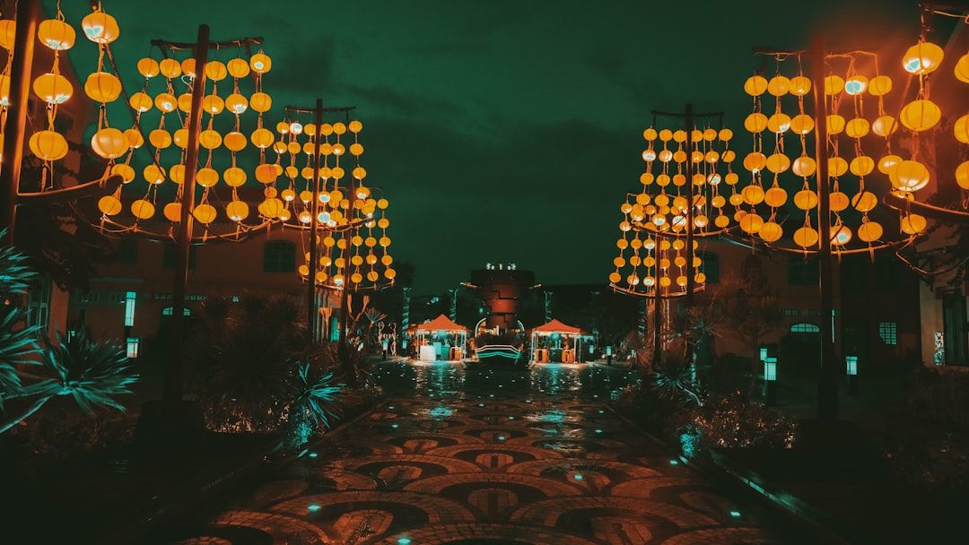 Lantern-Lit Ancient Town at Night