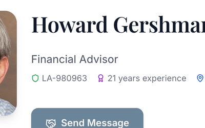 Howard Gershman gives 3 Financial Tips 