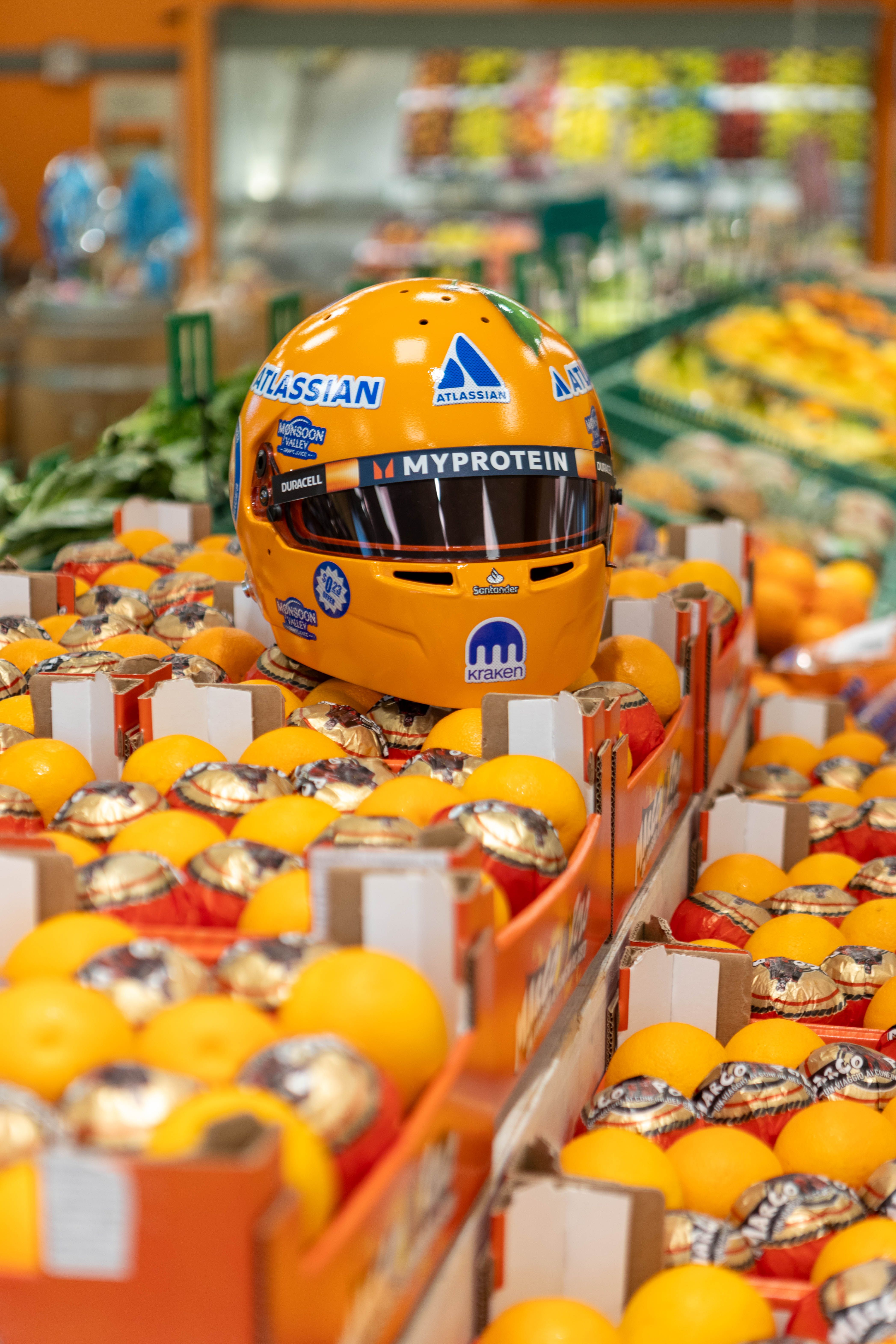 Pre-order your Miami GP orange mini helmet | Alex Albon