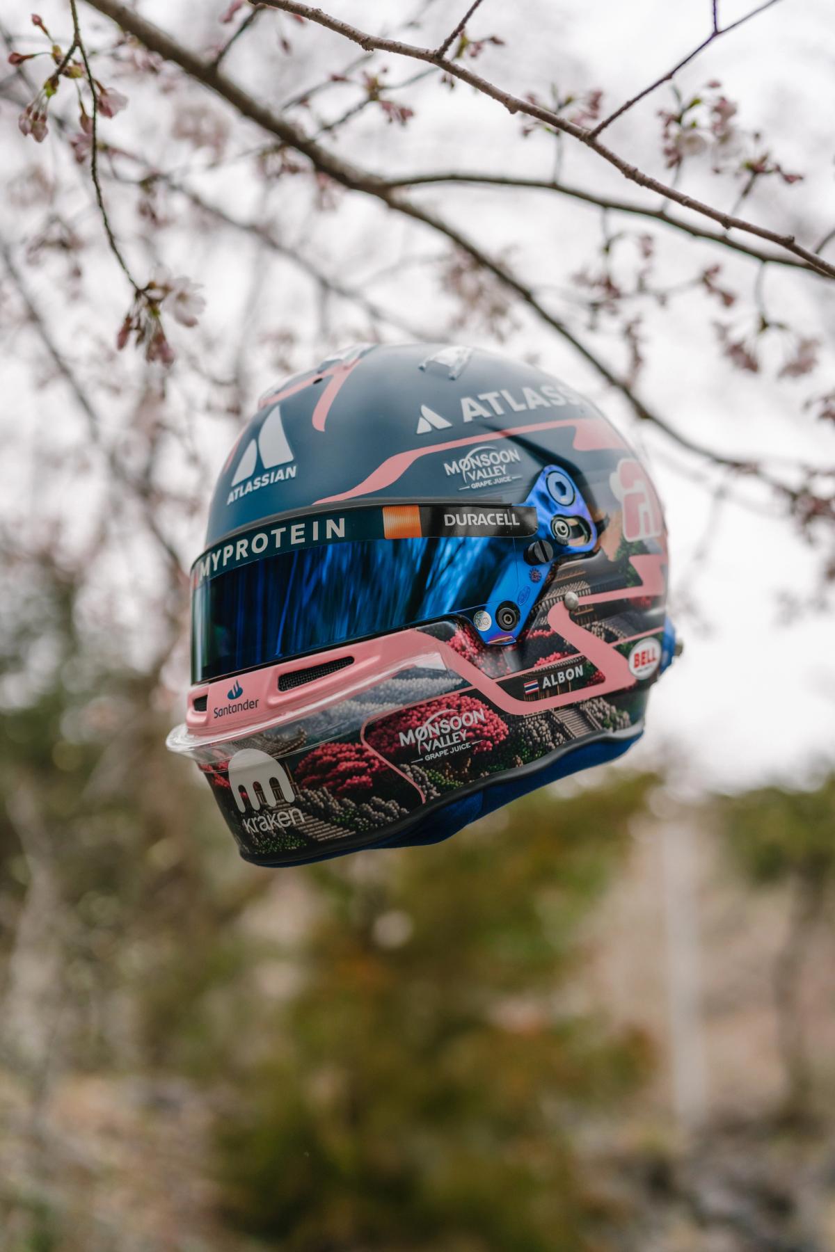 cherry blossom motorcycle helmet Alex set to wear special edition helmet in Japan