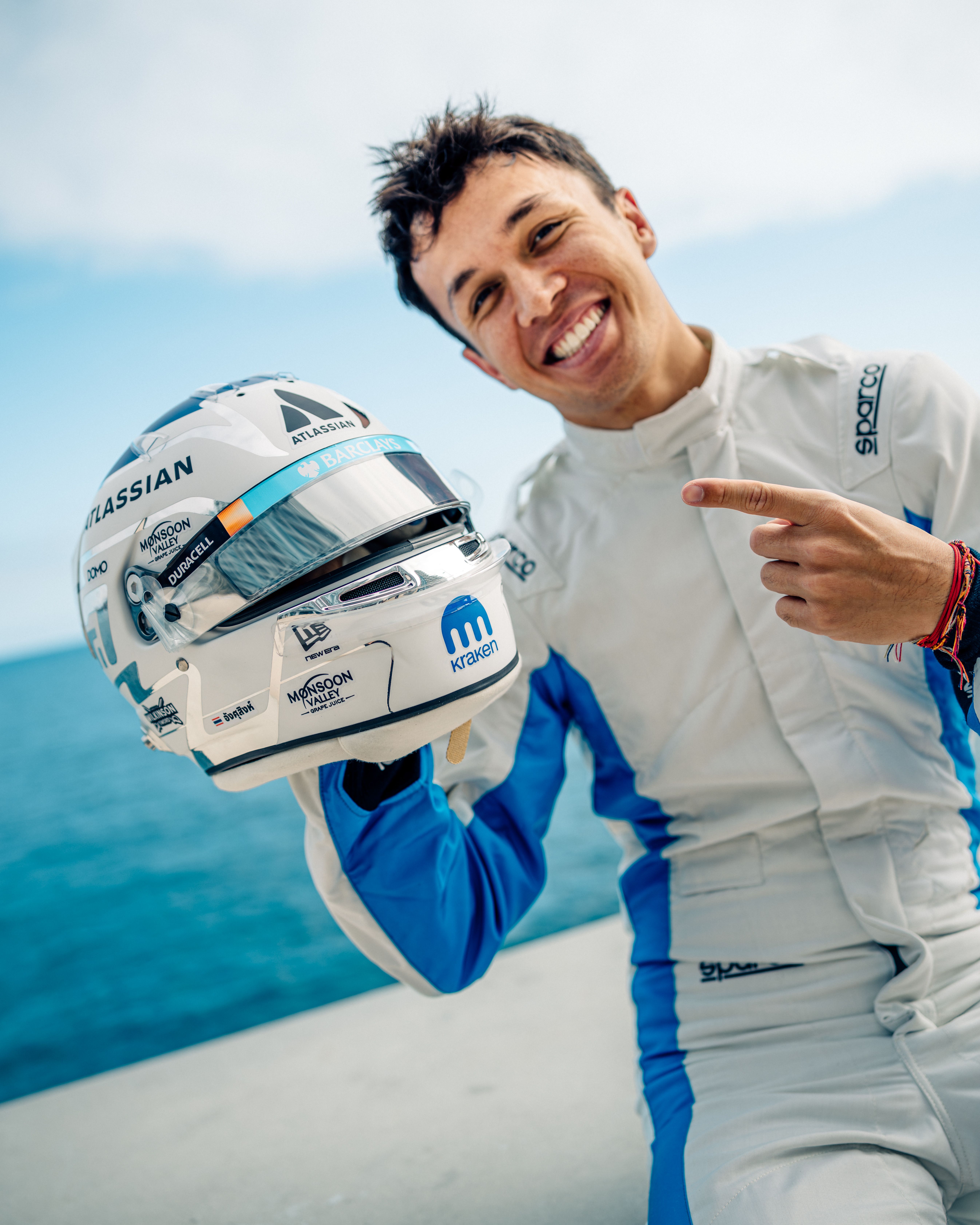 NEW 2026 Mini Helmet En-Route! | Alex Albon