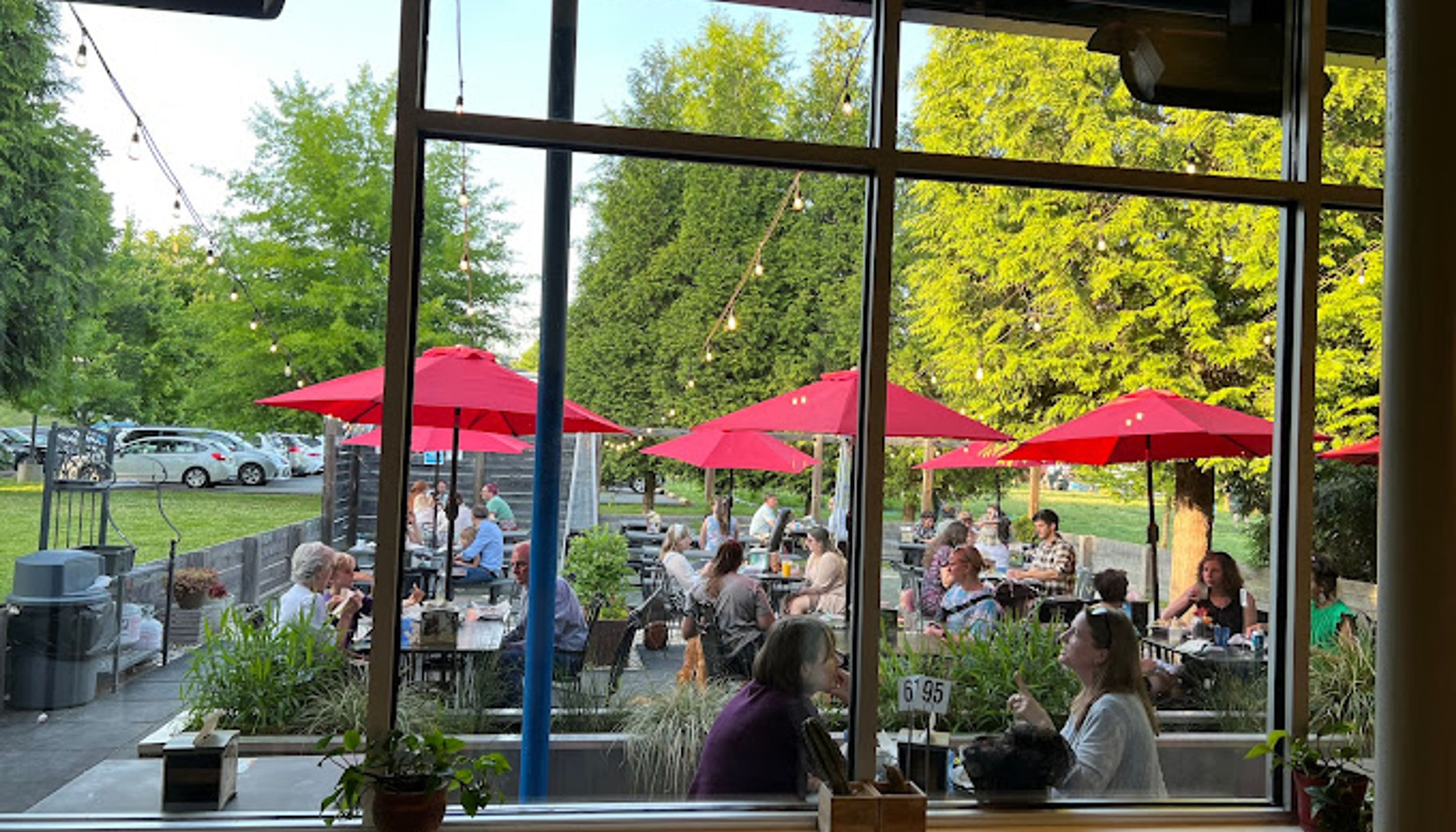 outdoor seating at Brazos Tacosundefined