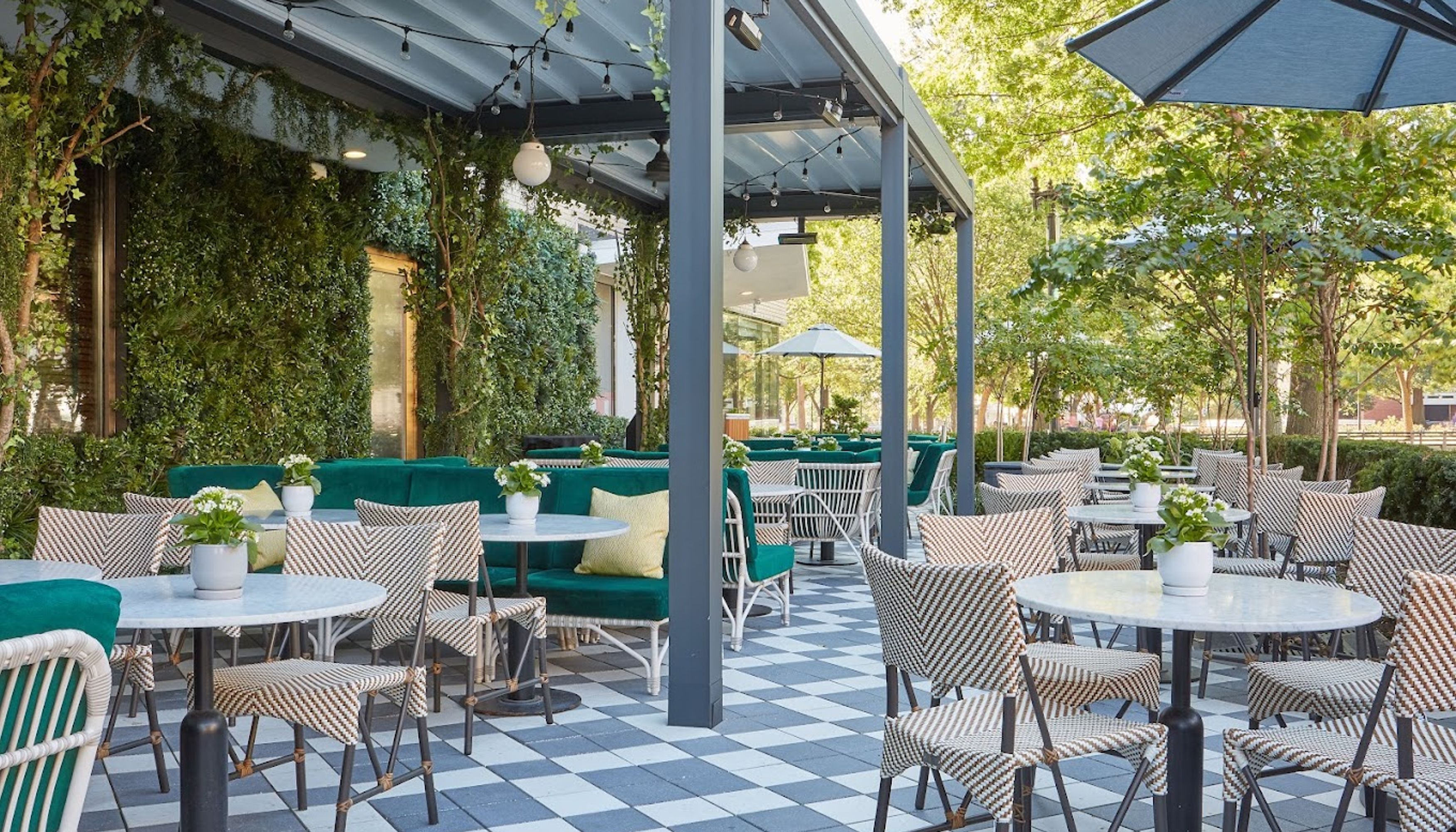 tables and chairs on patioundefined
