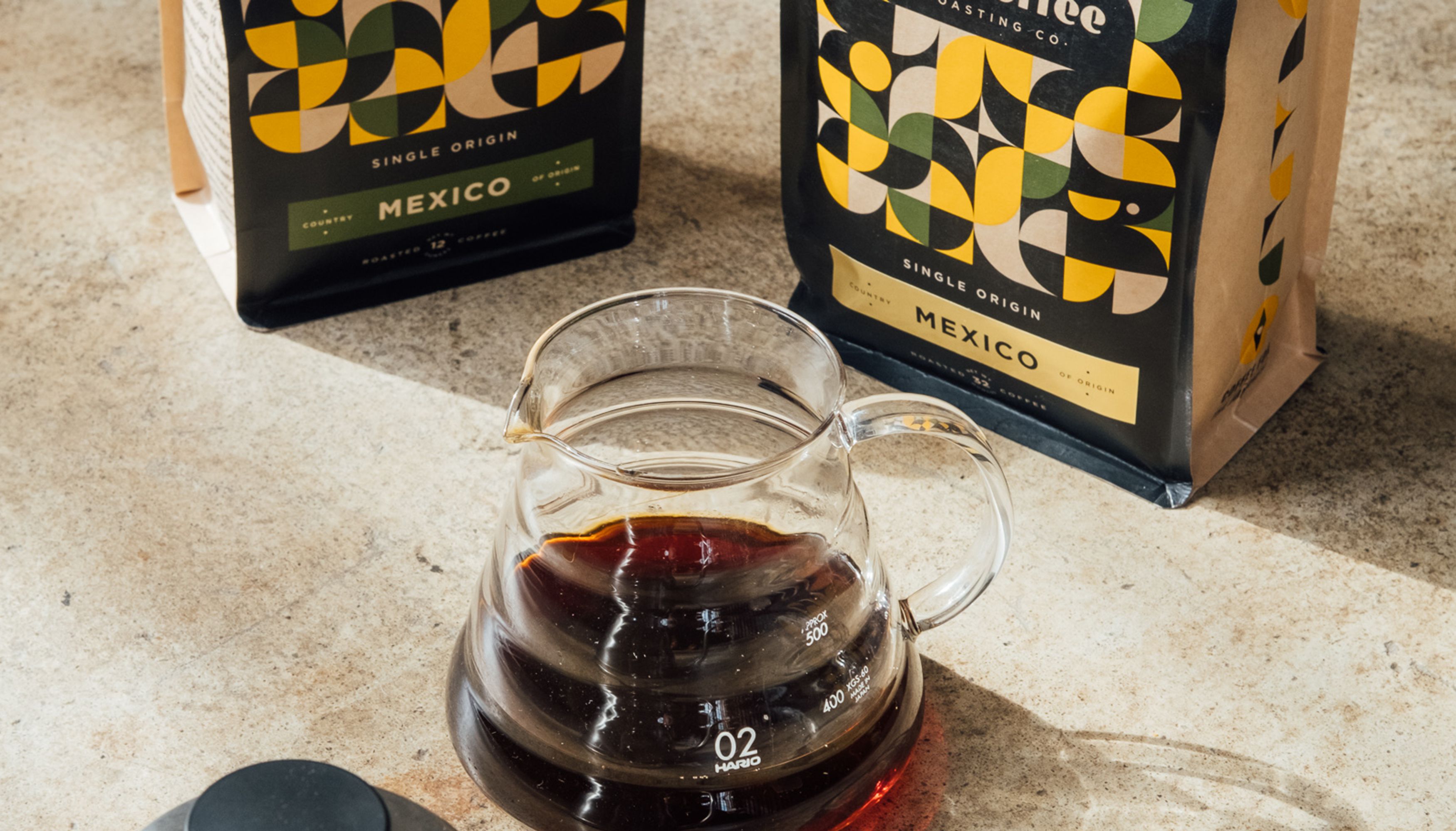 Packaged Grit coffee bags