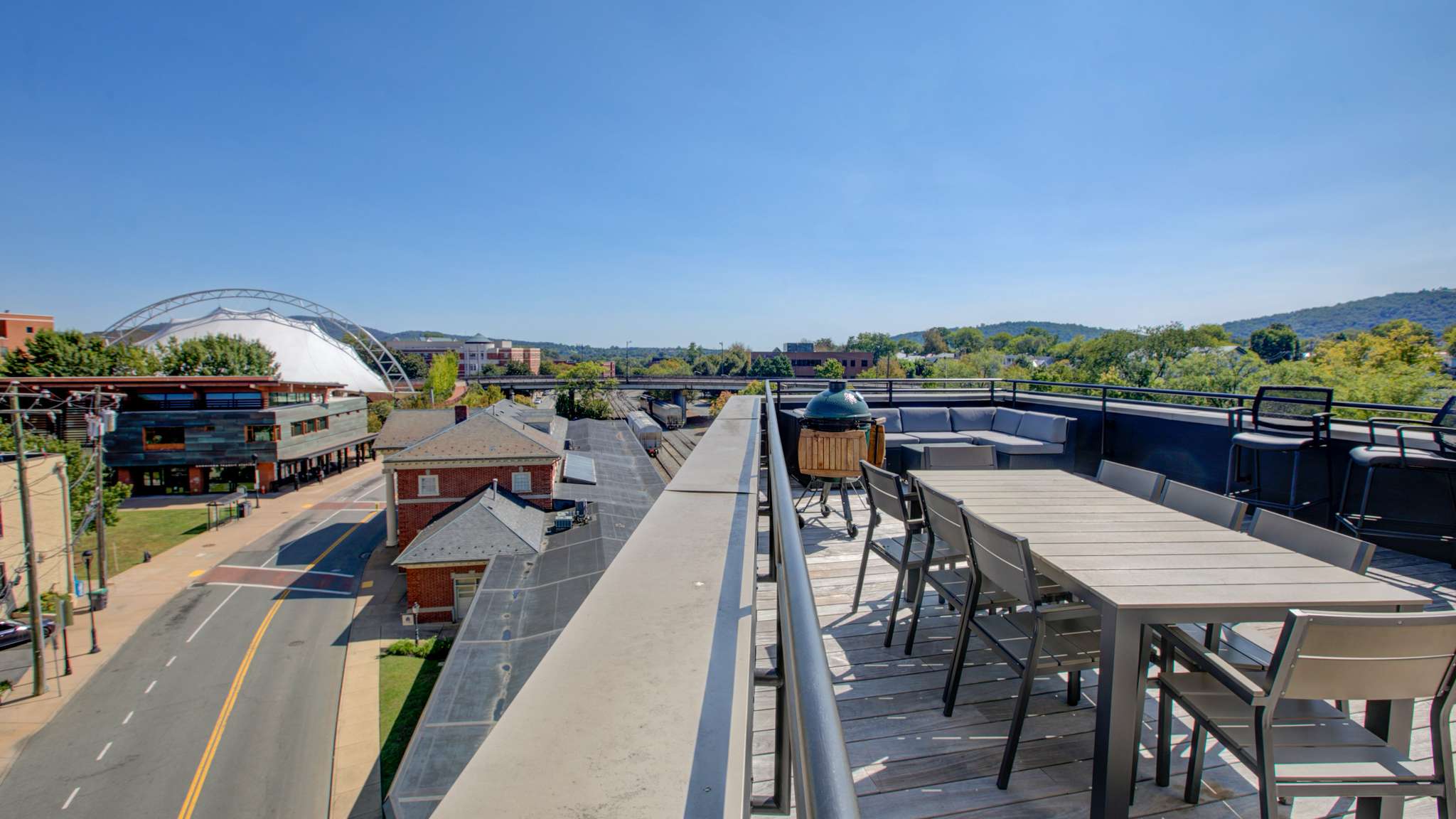 water street rental rooftop view