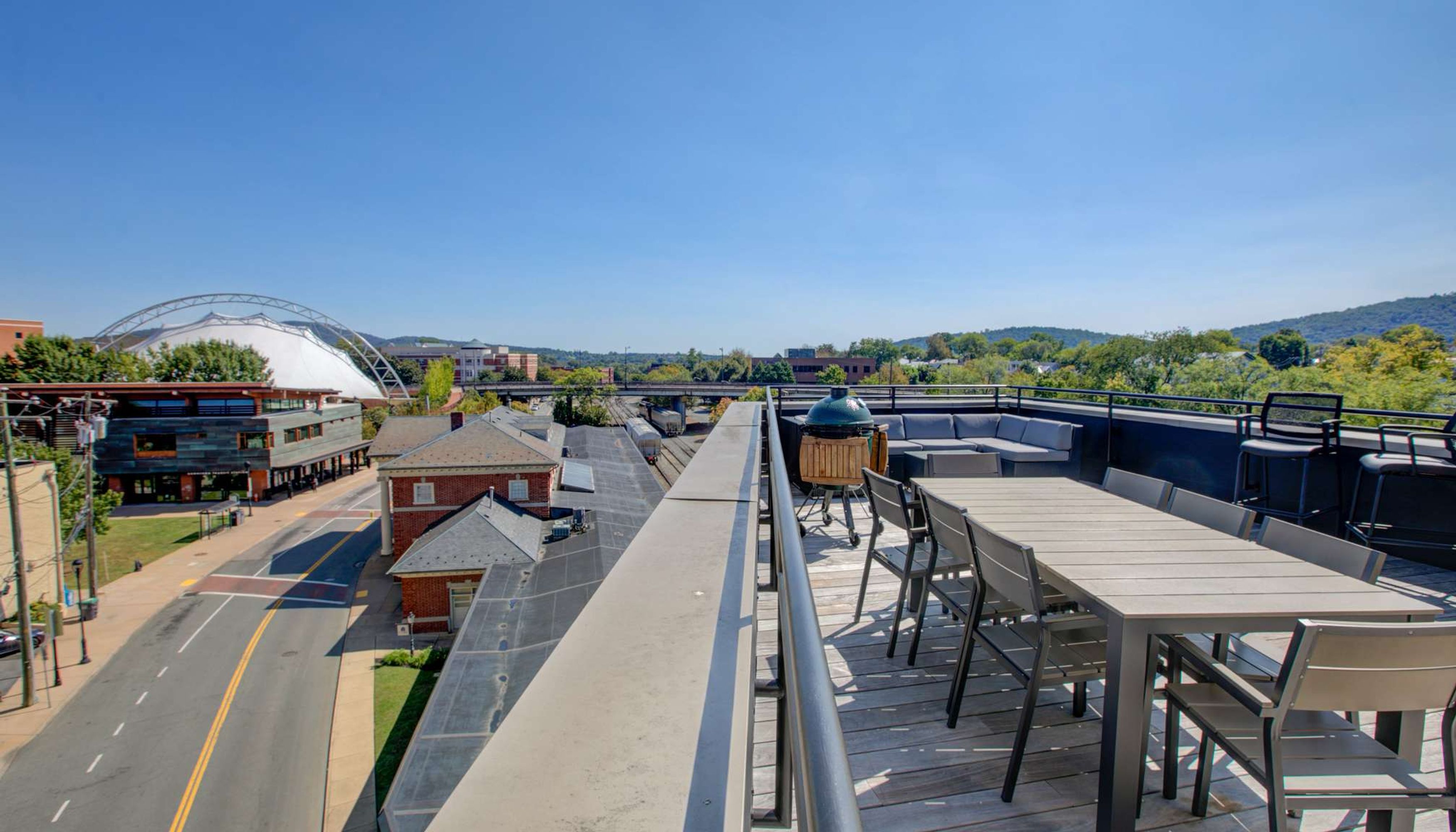 water street rental rooftop view