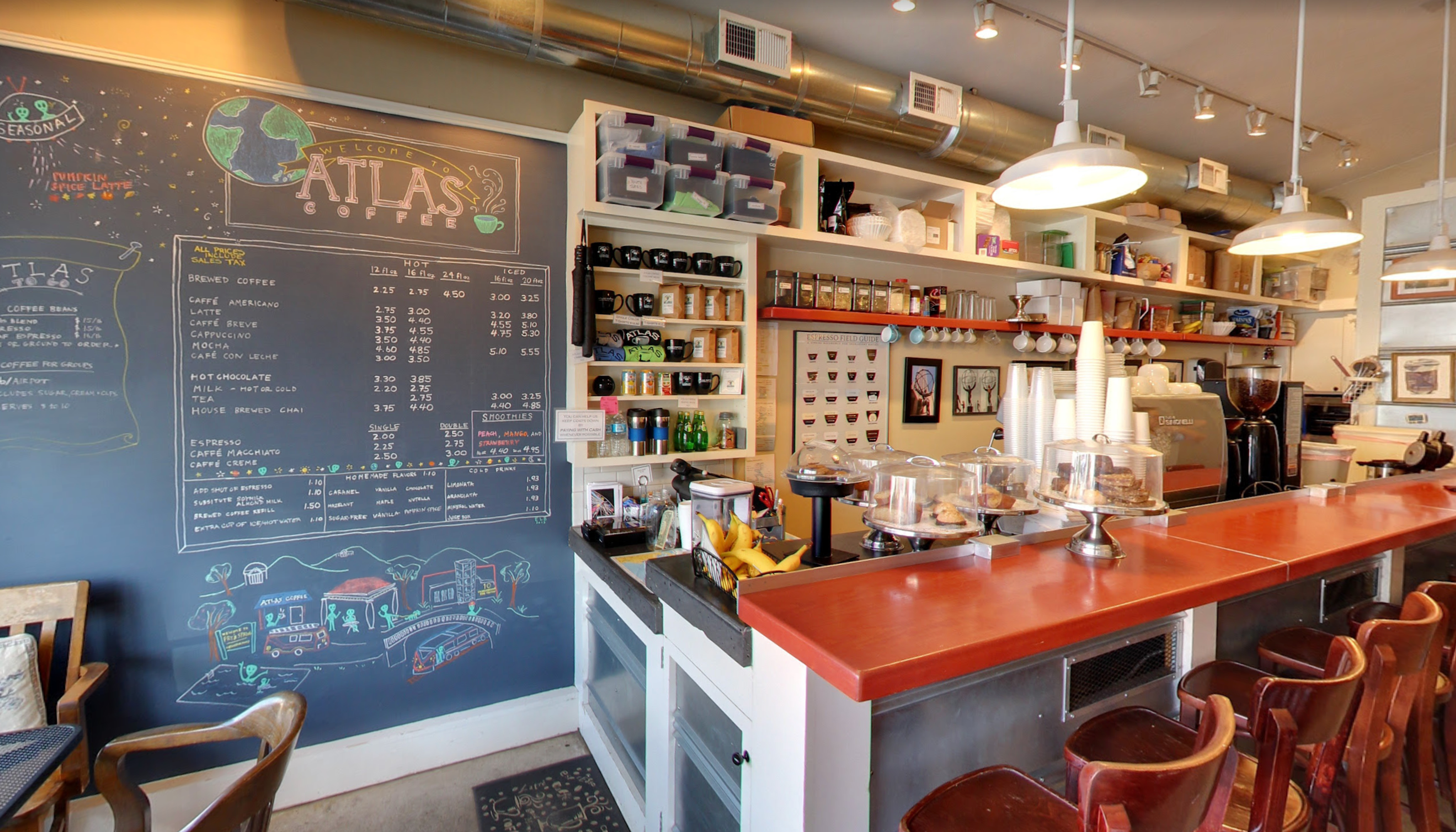 Interior Coffee Bar at Atlas coffeeundefined