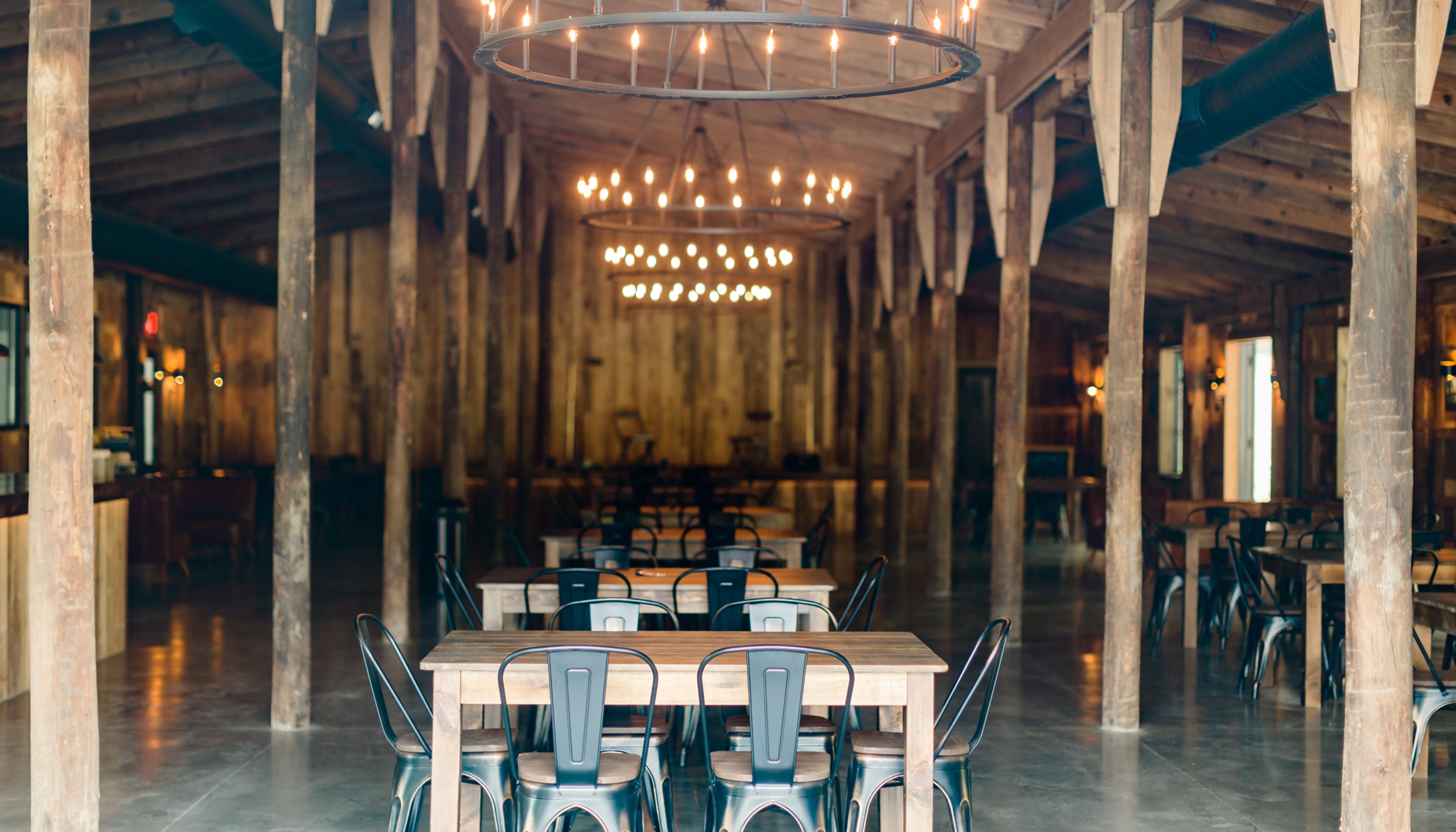 Winery tasting room with barn decorundefined
