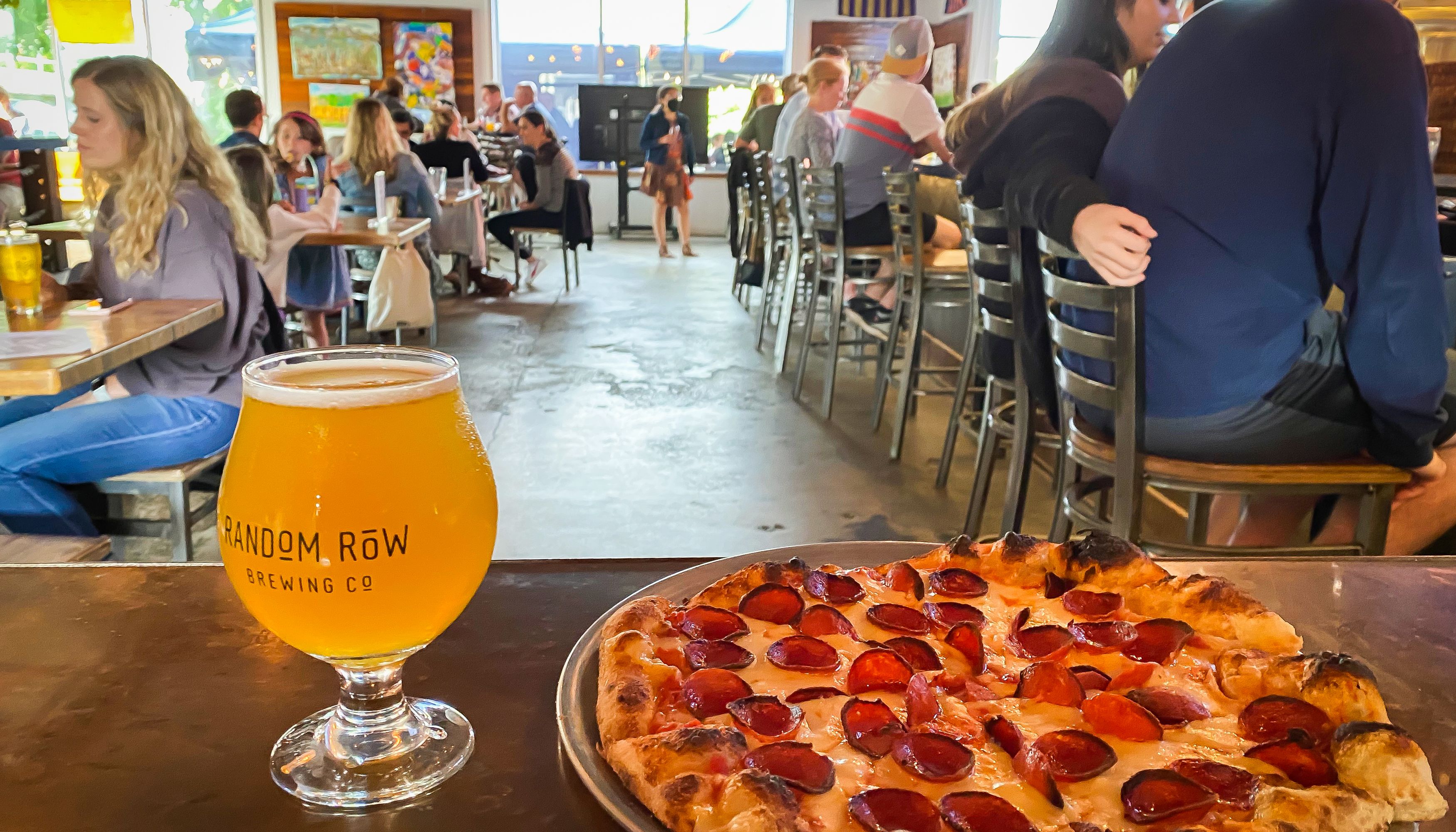 Random Row offers fresh, Neapolitan-style pizza made to order in their stone oven seven days a week.undefined