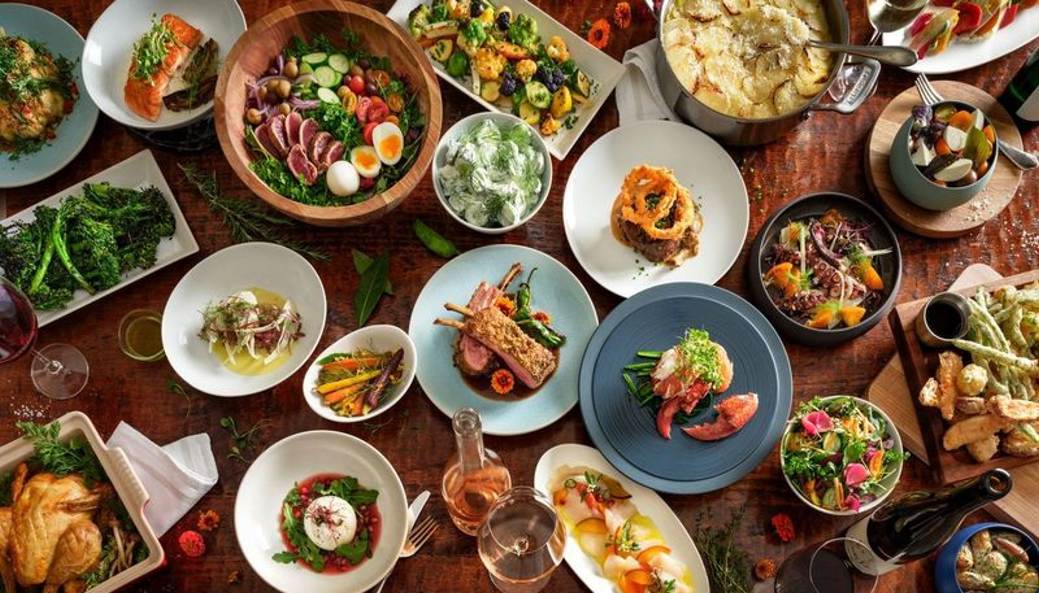 entrees by Marigold restaurant on tableundefined