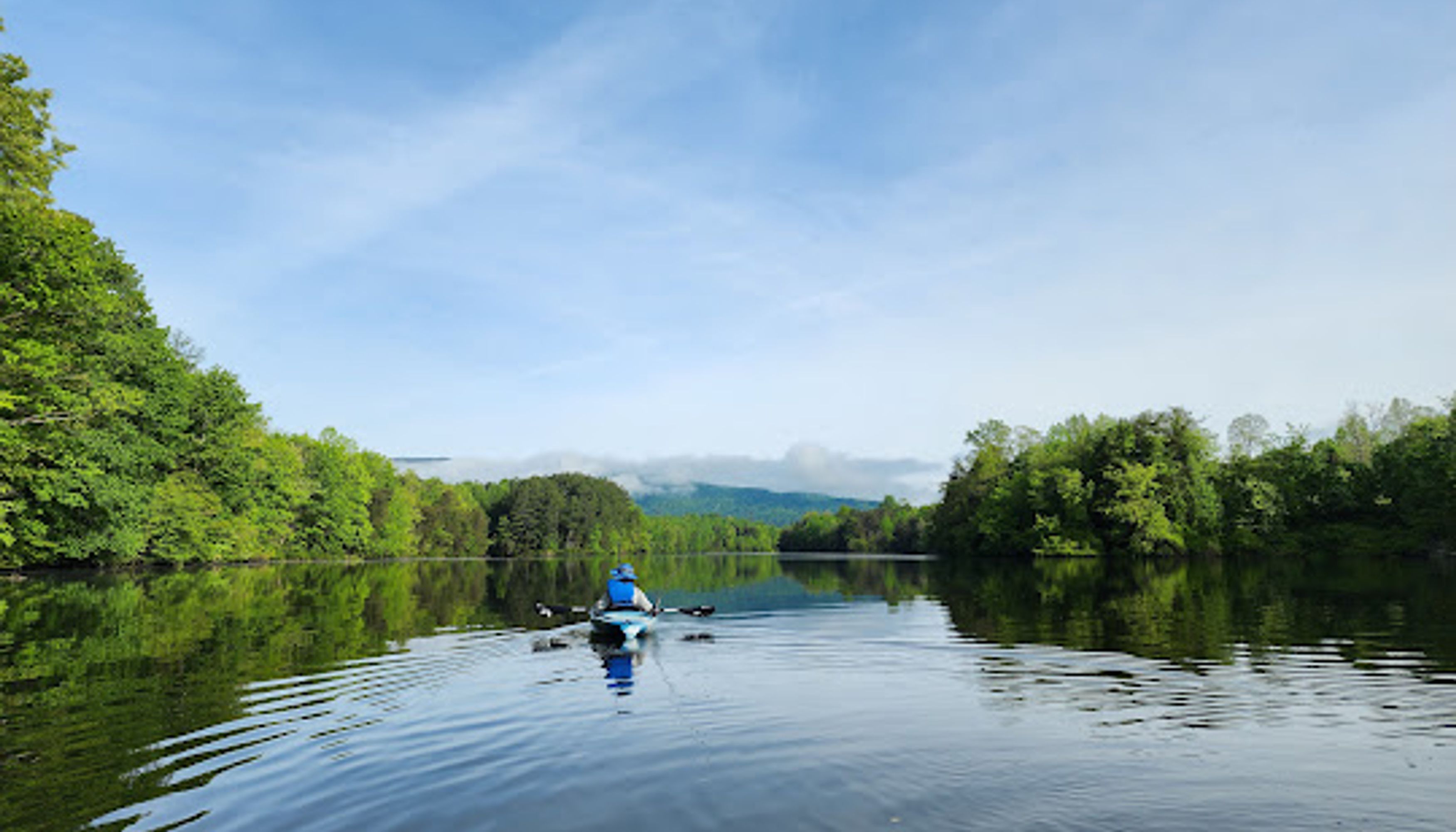 Paddler at Beaver Creek Reservoir undefined