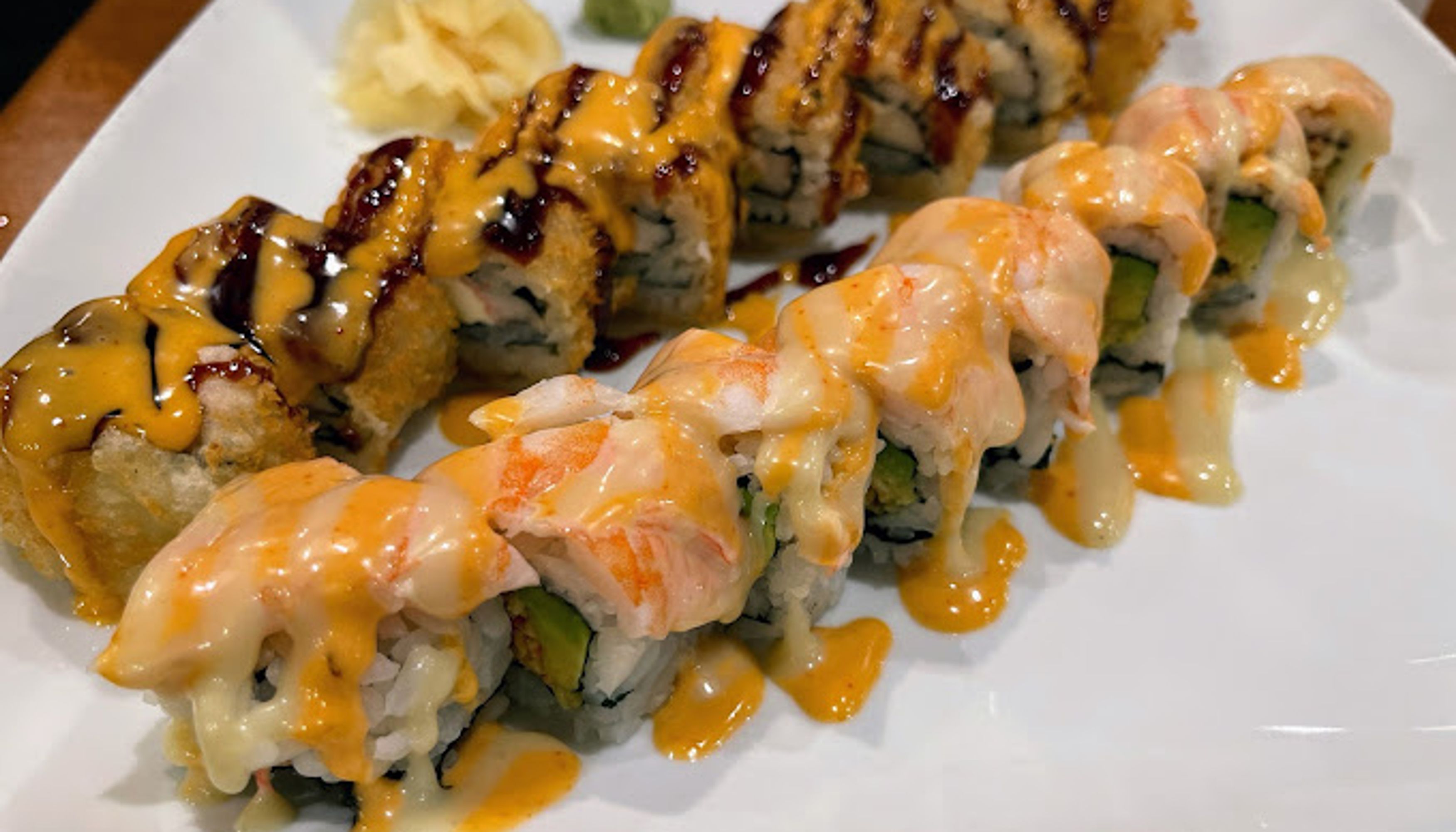 two sushi rollsundefined